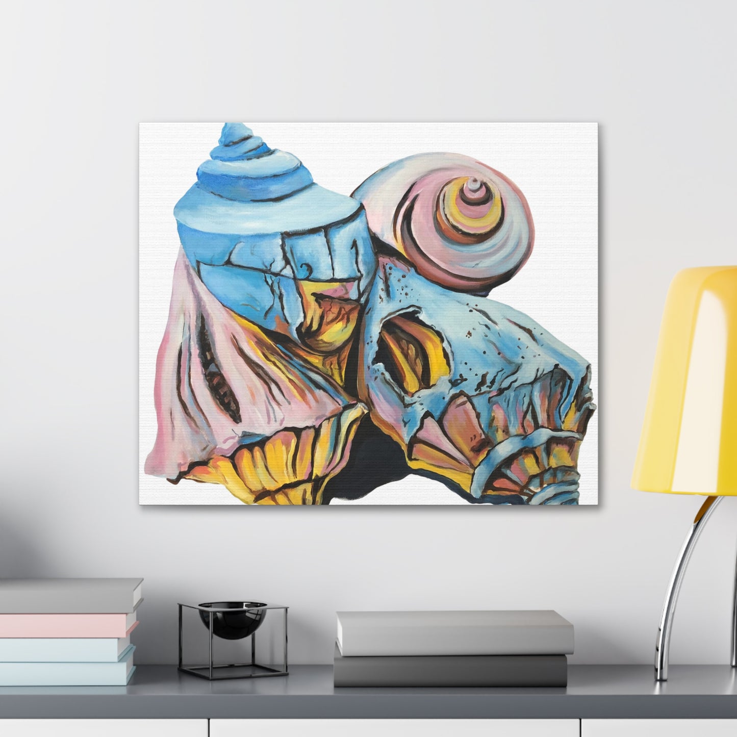 Canvas Gallery Wraps, Artsy Beach Shells, Beachwalker Club Collection