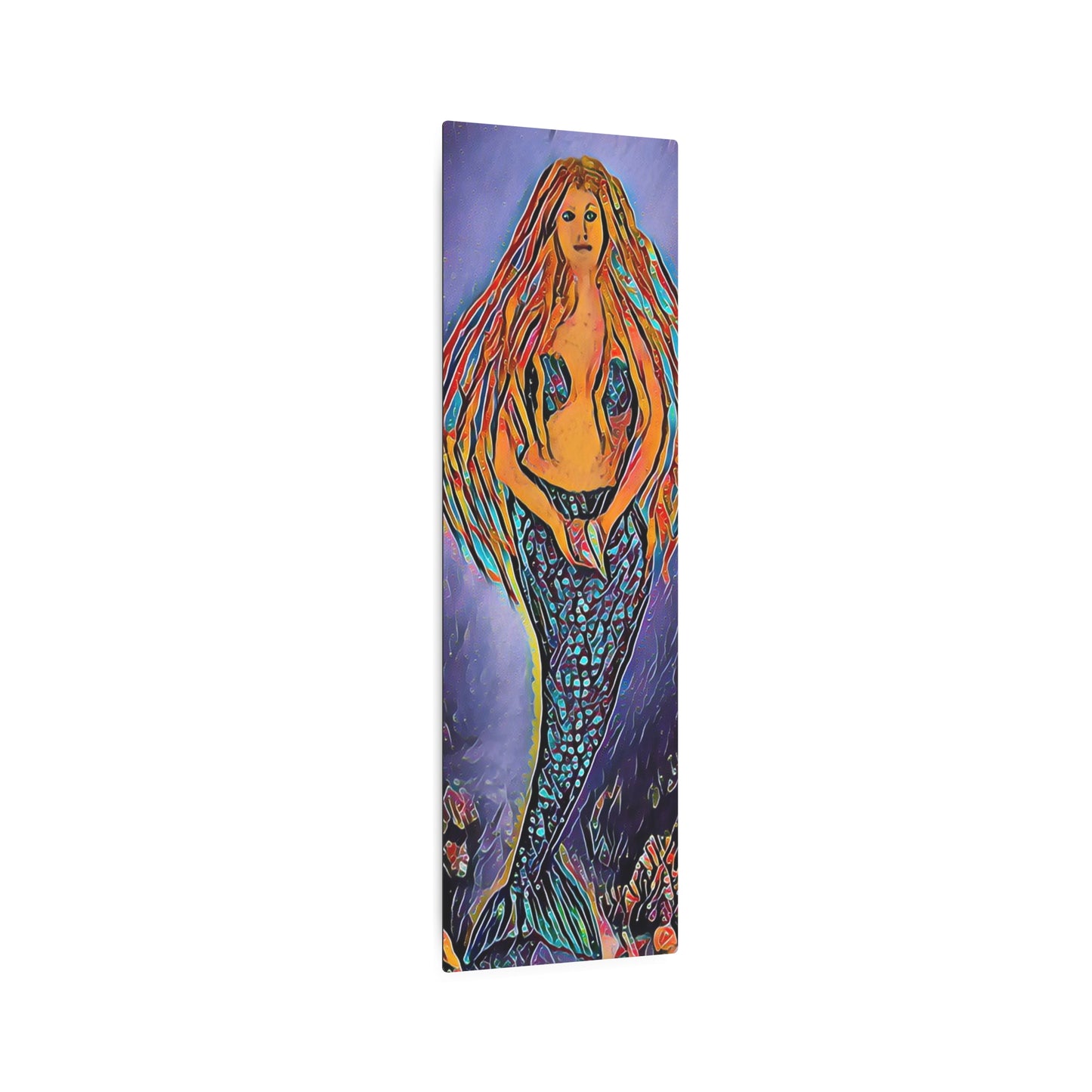Metal Art Sign, Iva by the Sea, Purple Moon, Mermaid, Beachwalker Club Collection,