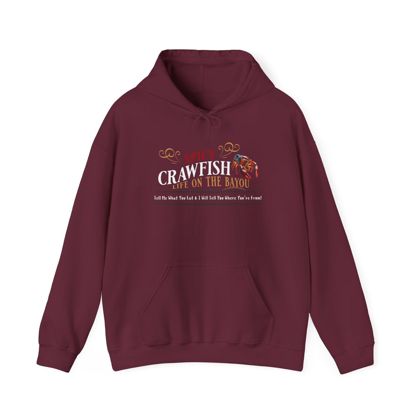 Unisex Heavy Blend™ Hooded Sweatshirt, Spicy Crawfish, Life on the Bayou, Life on the Bayou Collection