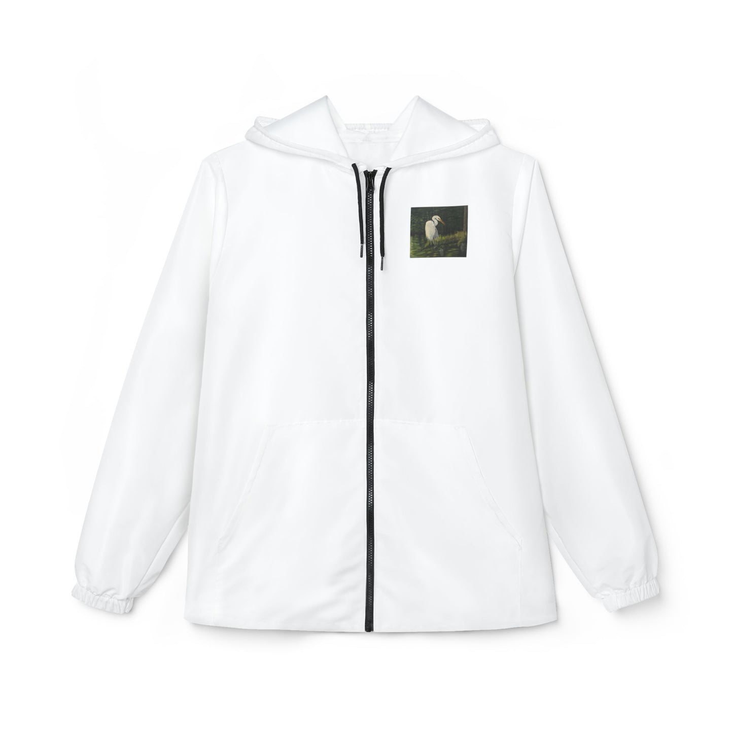 Windbreaker Jacket (AOP), Egret, Poster, Life on the Bayou Collection