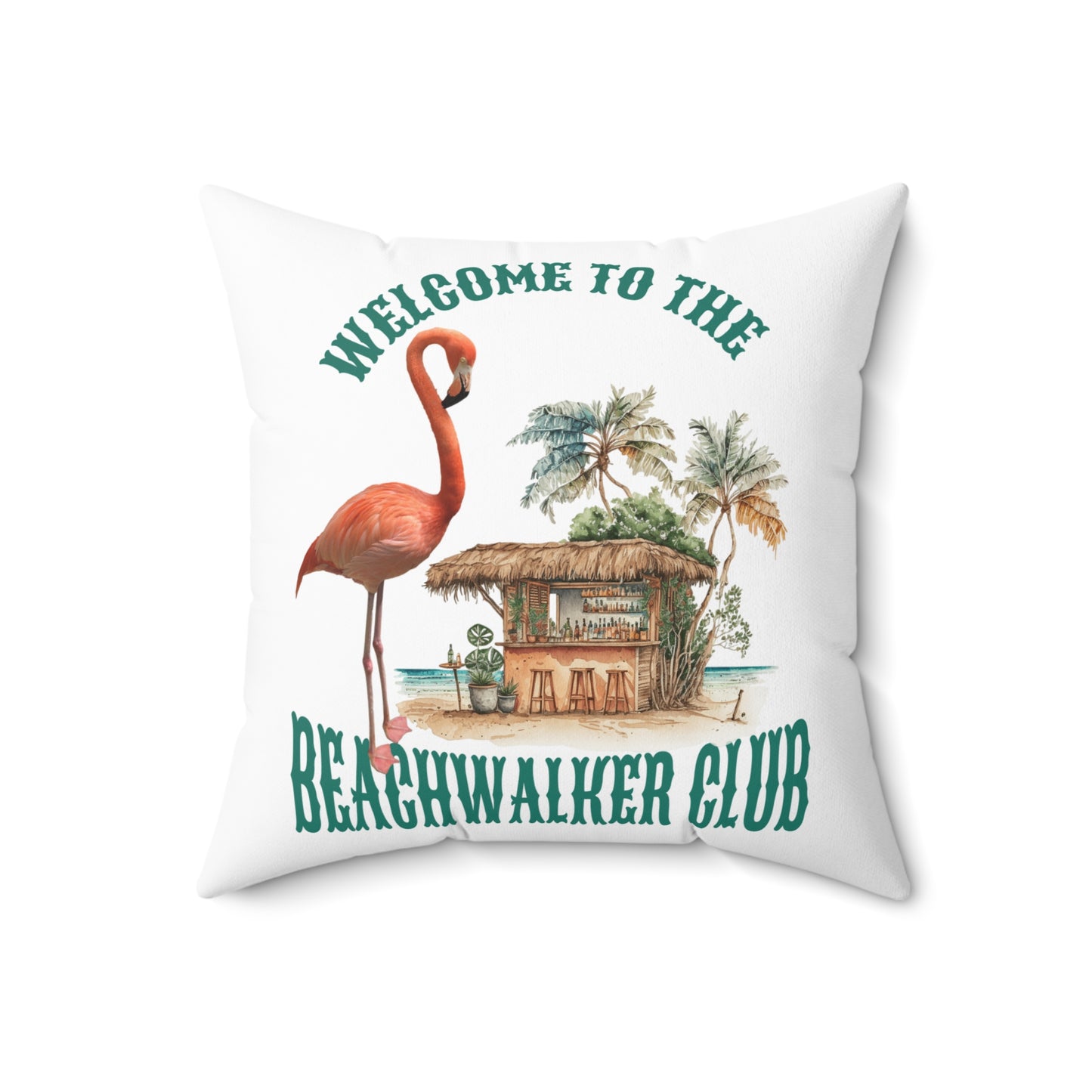 Spun Polyester Square Pillow, Coastal, Beachwalker Club Collection
