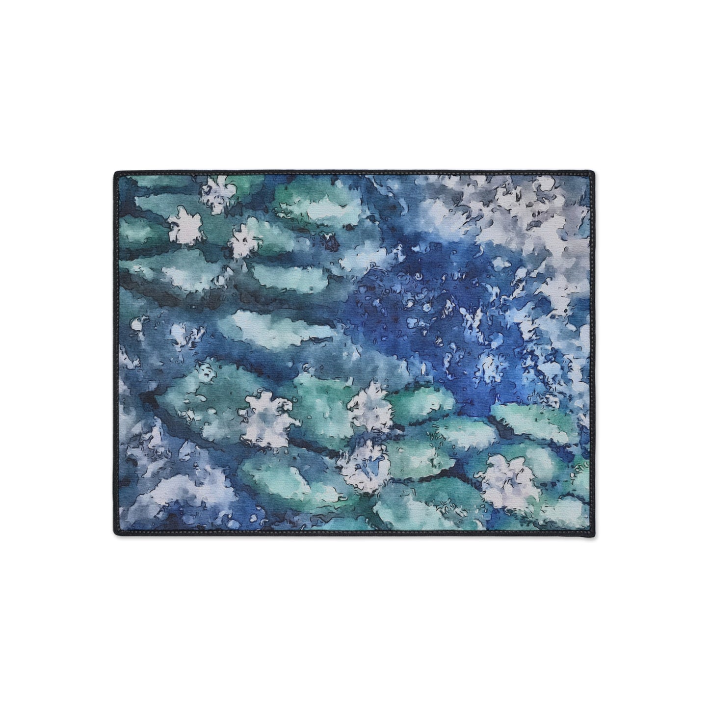 Heavy Duty Floor Mat, Water Lilies, FrediFreds Home Collection