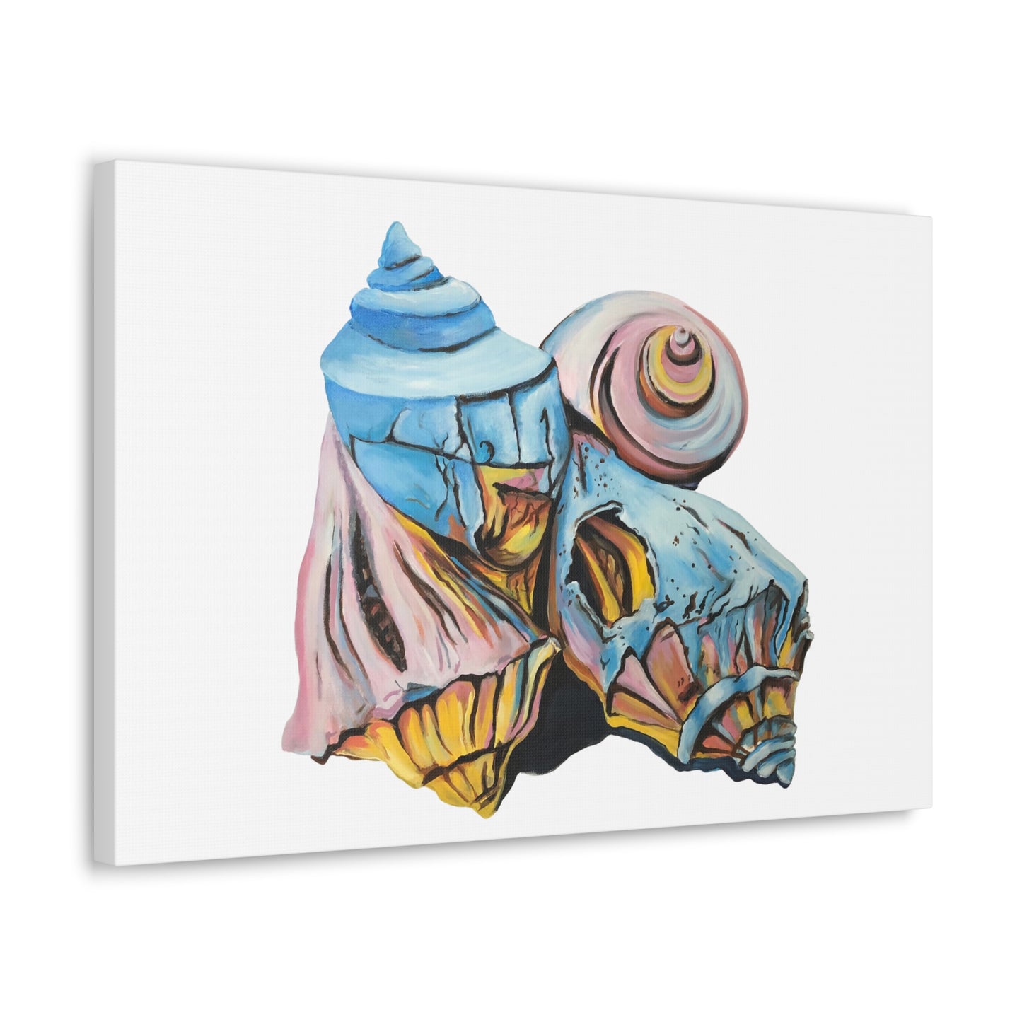Canvas Gallery Wraps, Artsy Beach Shells, Beachwalker Club Collection
