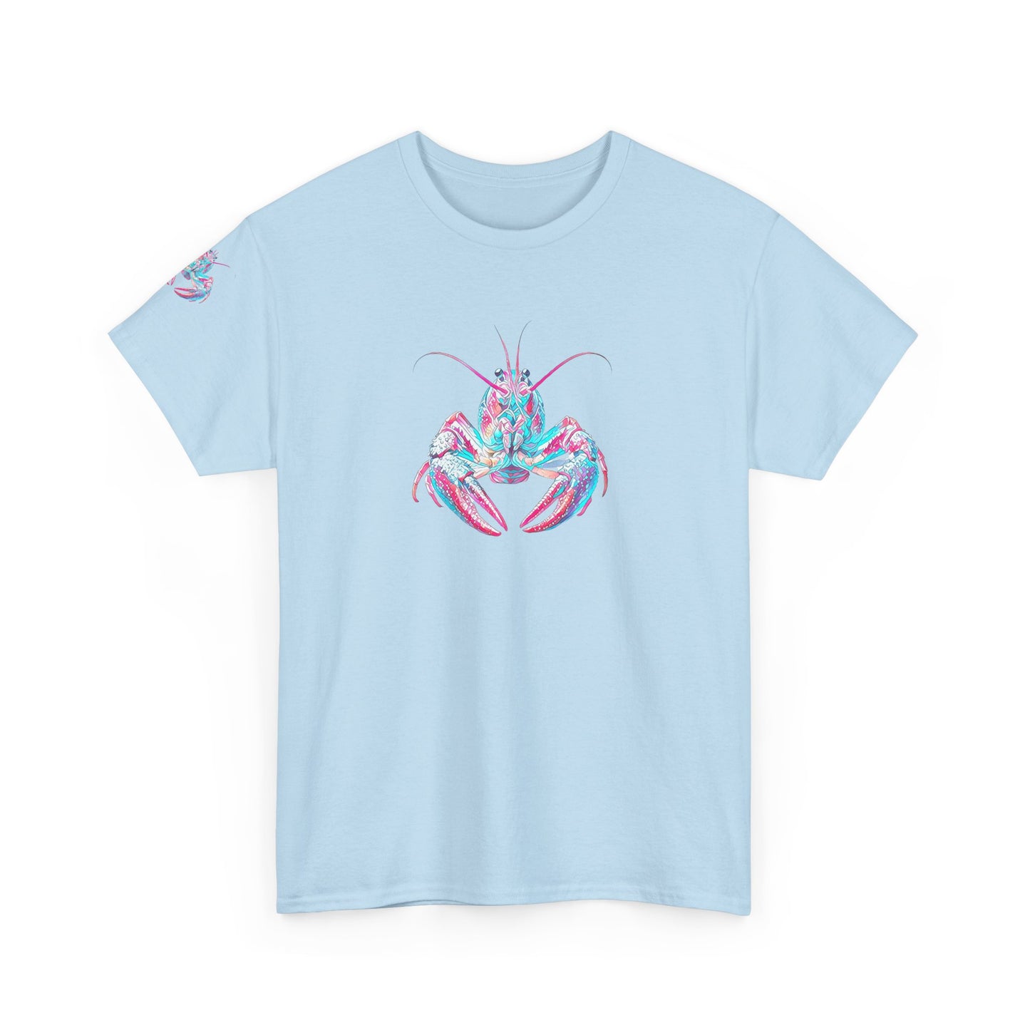 Unisex Heavy Cotton Tee, Abstract Girly Girl's Crawfish Season, Life on the Bayou Collection
