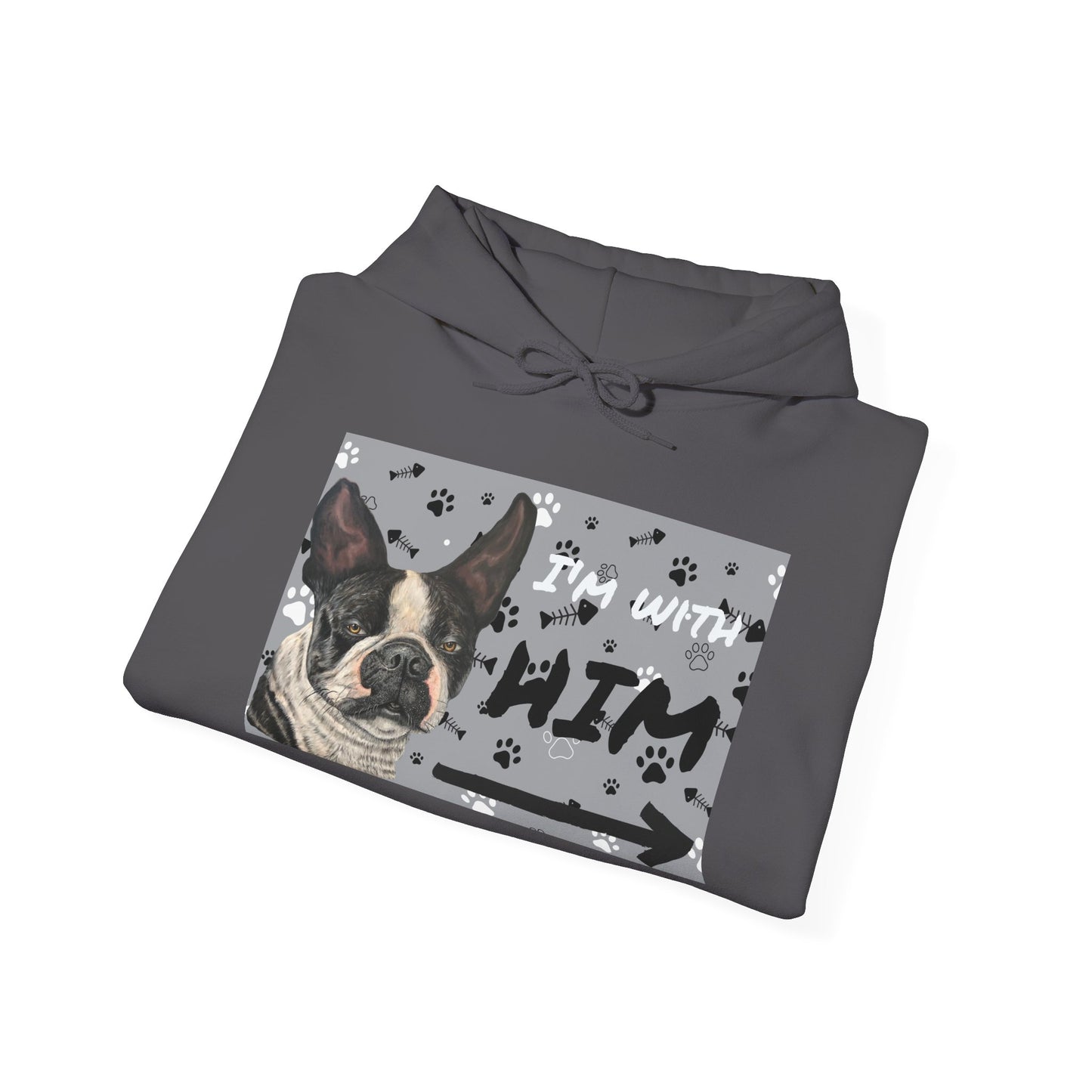 Unisex Heavy Blend™ Friendship Hooded Sweatshirt, I'm Vibing with Them, Max Loves Pookie Collection