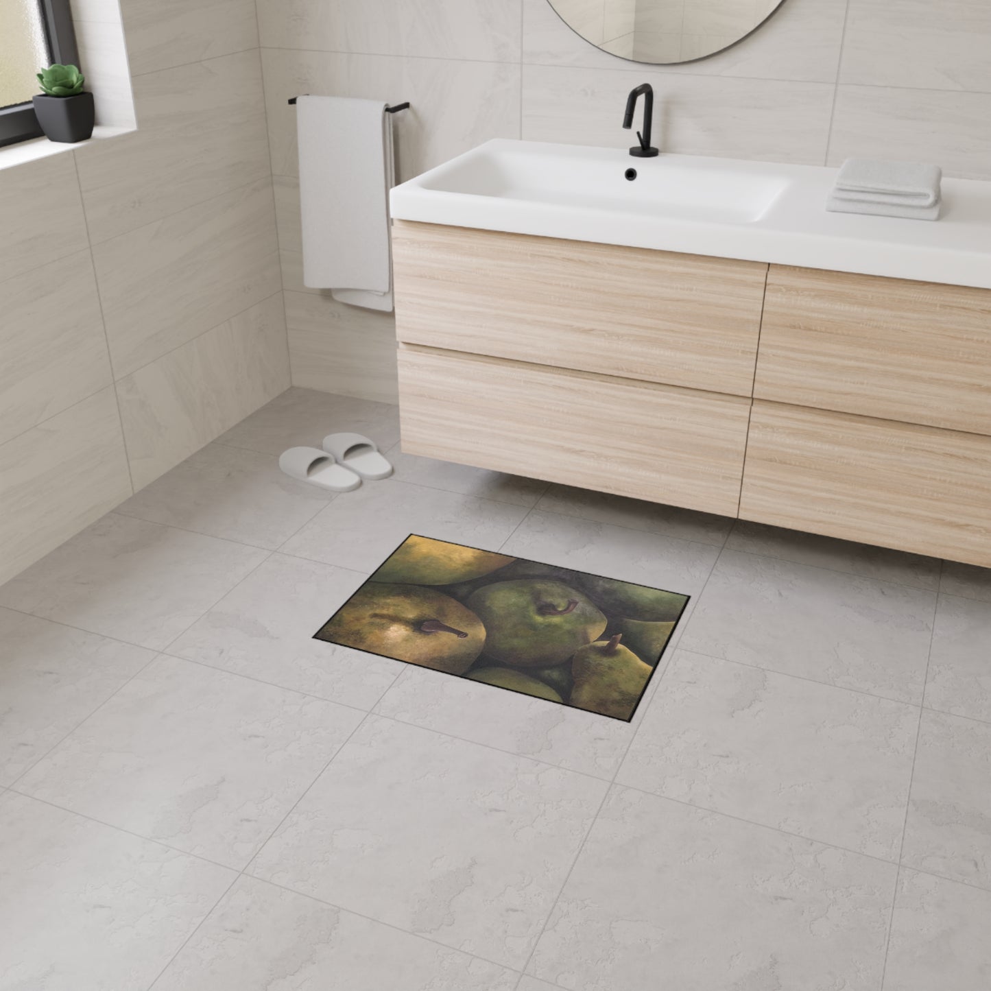 Heavy Duty Floor Mat, Pear Delight, FrediFreds Home Grown Collection