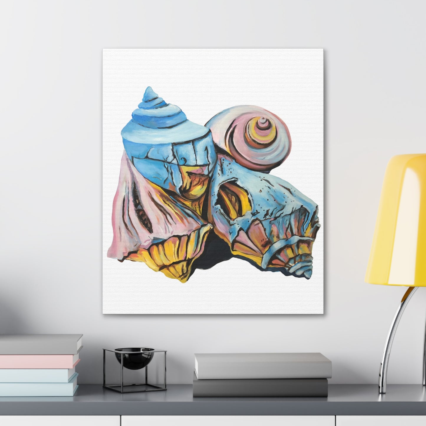 Canvas Gallery Wraps, Artsy Beach Shells, Beachwalker Club Collection