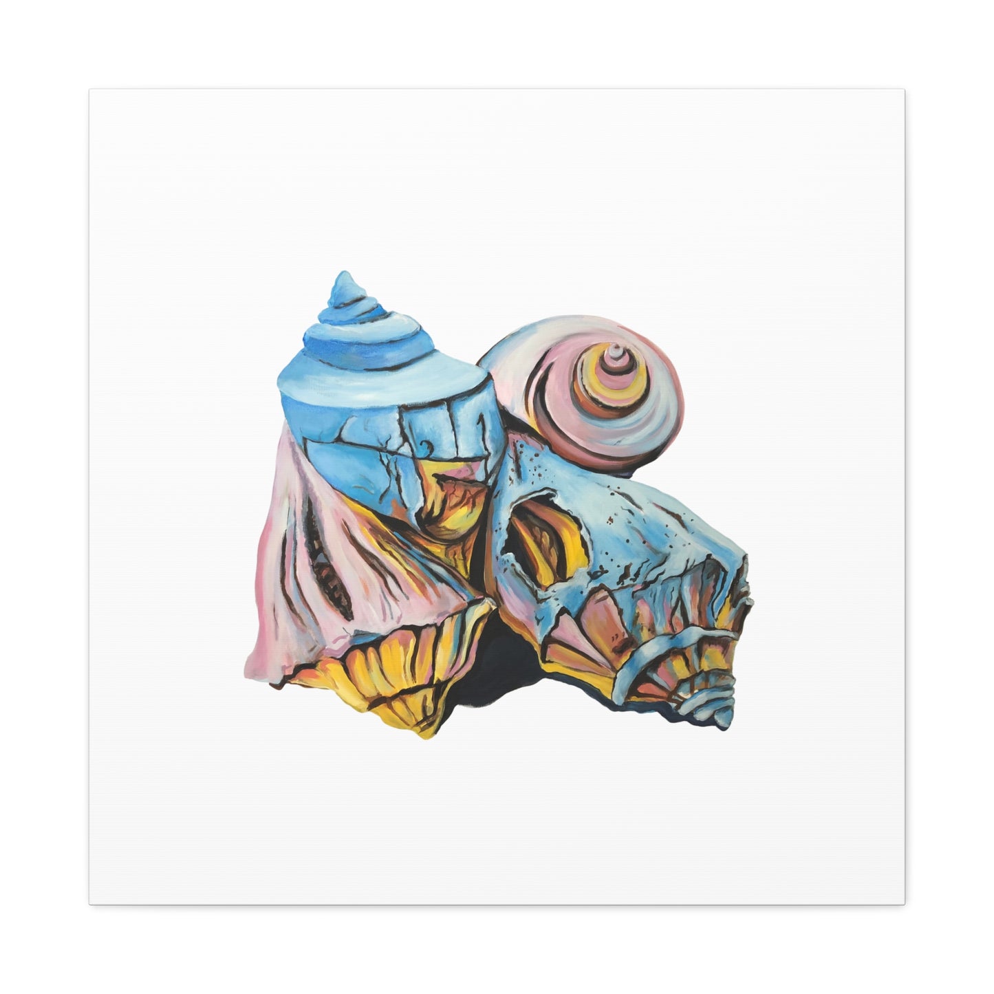 Canvas Gallery Wraps, Artsy Beach Shells, Beachwalker Club Collection