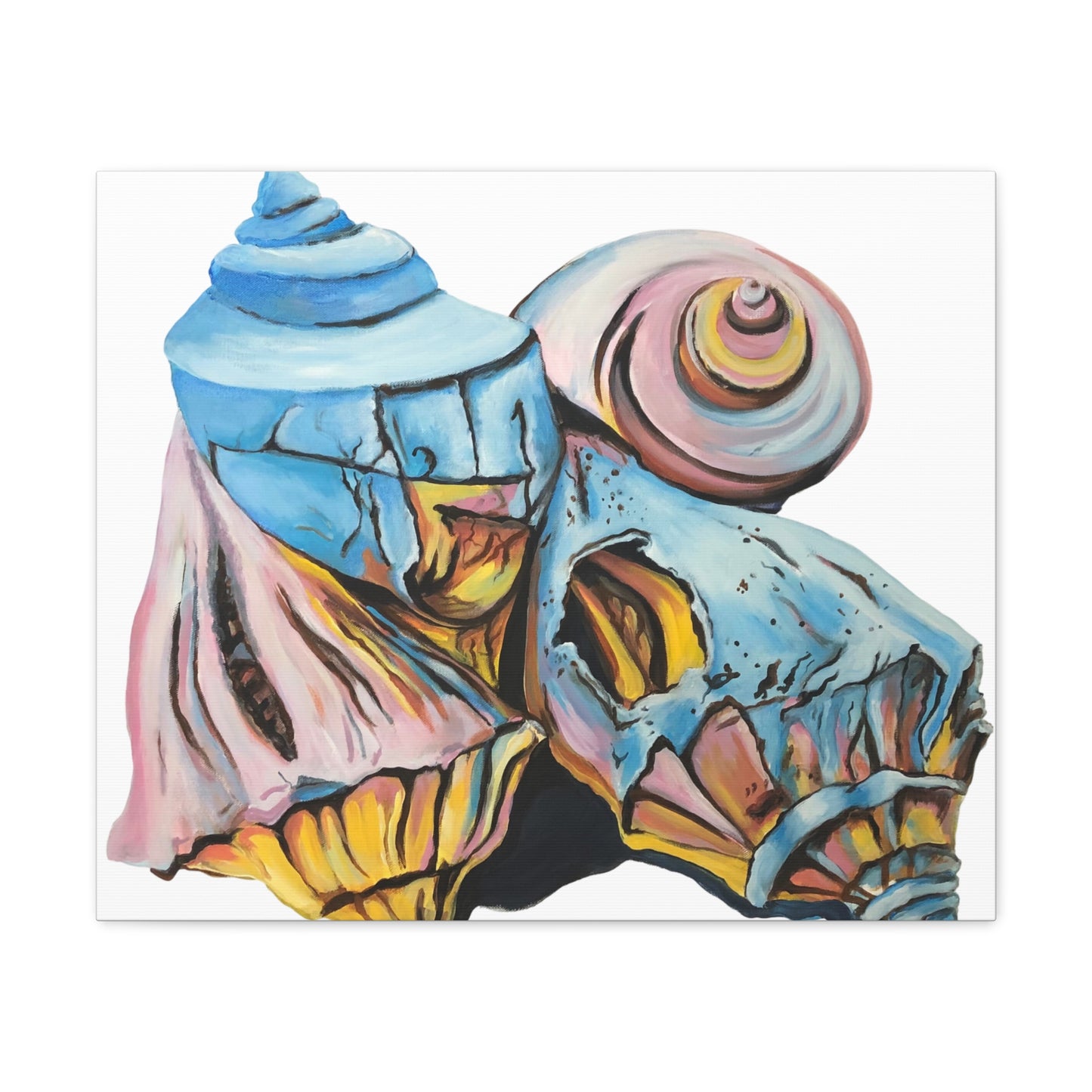 Canvas Gallery Wraps, Artsy Beach Shells, Beachwalker Club Collection