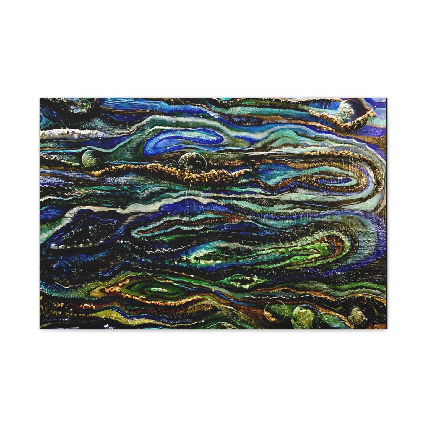 Matte Canvas, Stretched, 1.25" Genesis, Artwork, FreidiFreds Home Collection