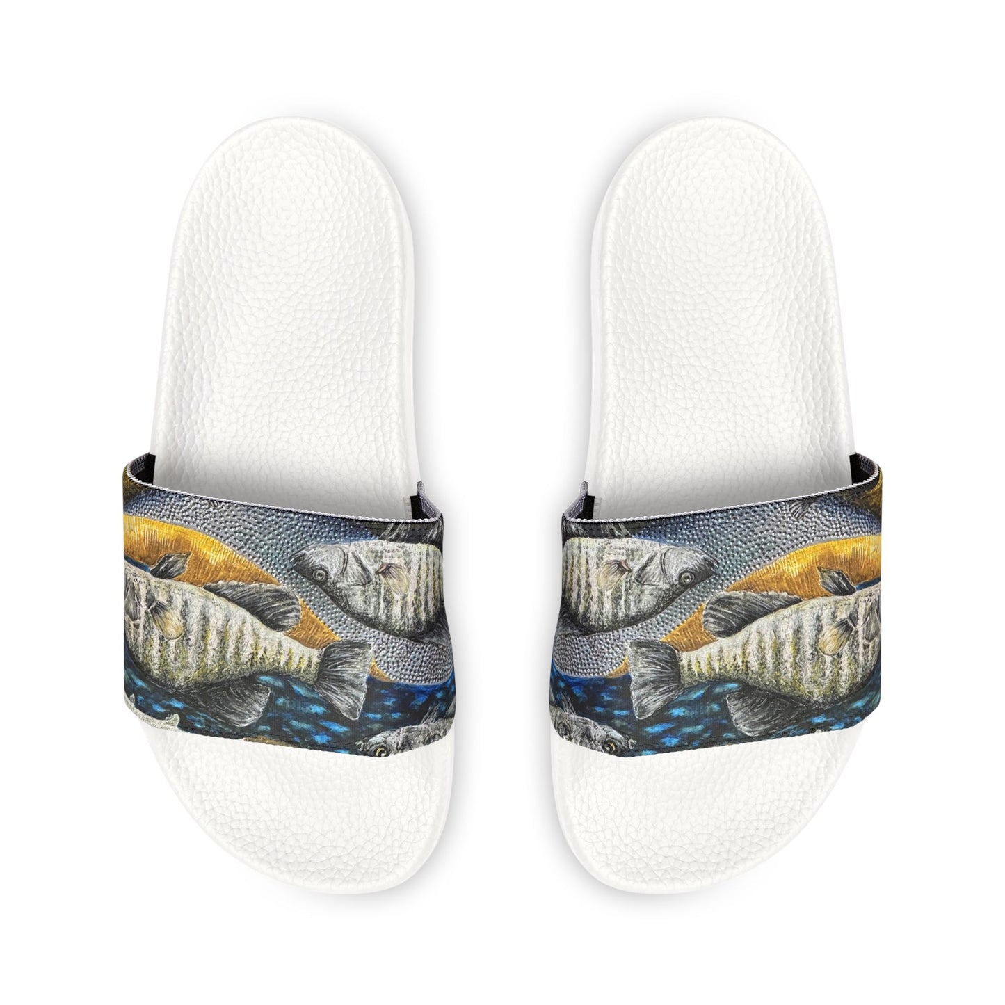 Men's Removable-Strap Sandals, Fishing, Honey Hole, FrediFreds Home Collection