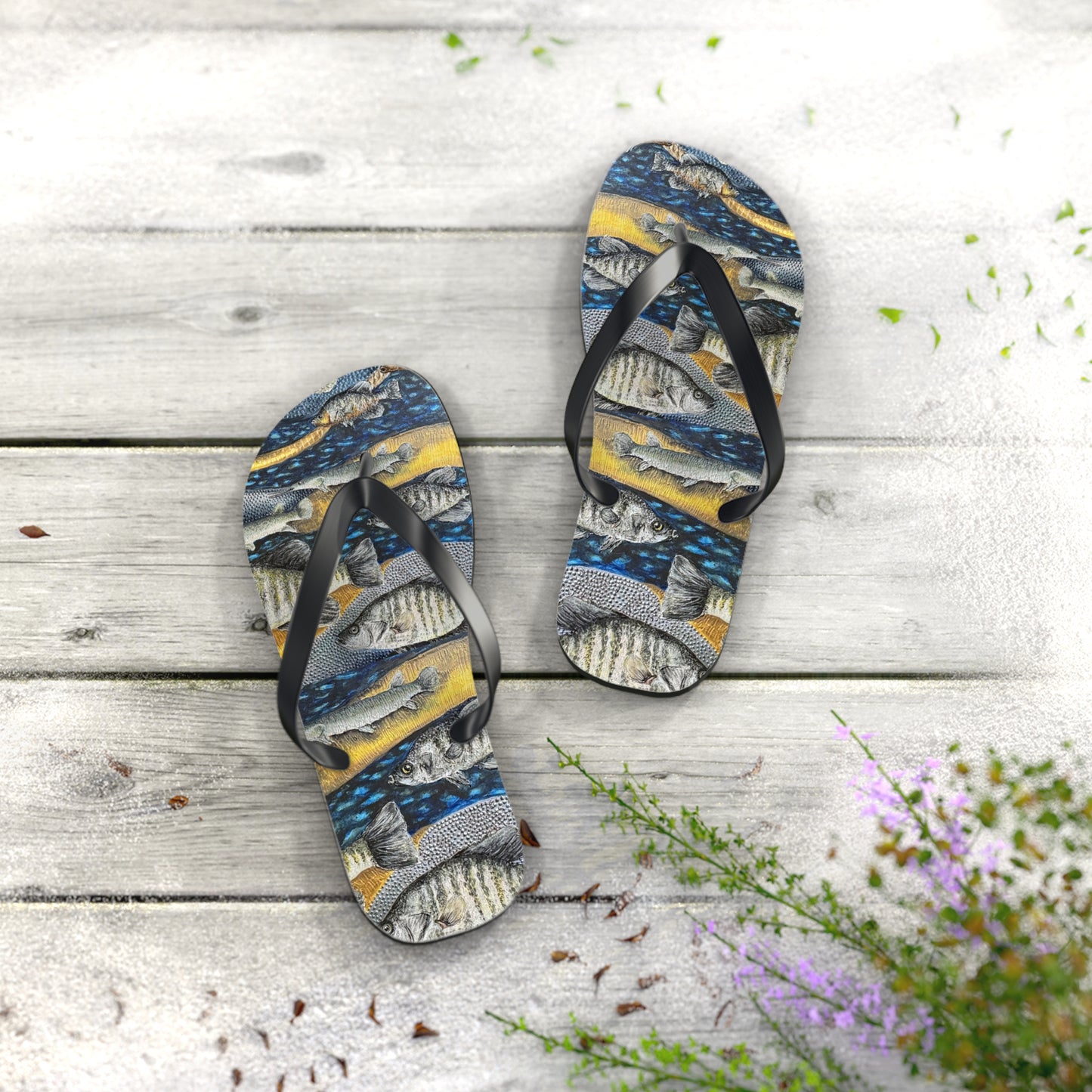 Flip Flops, Honey Hole, Fishing, FrediFreds Home Collection