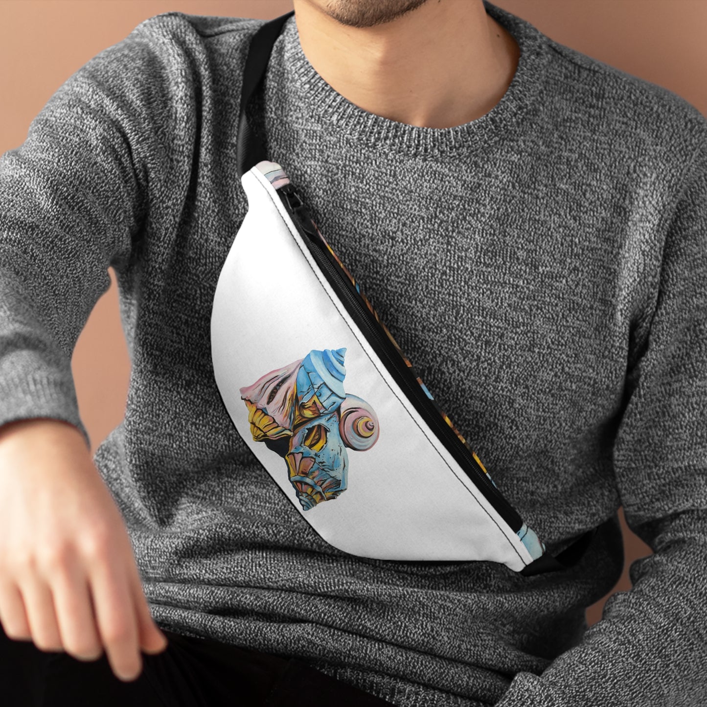 Fanny Pack, Artsy Beach Shells, Beachwalker Club Collection