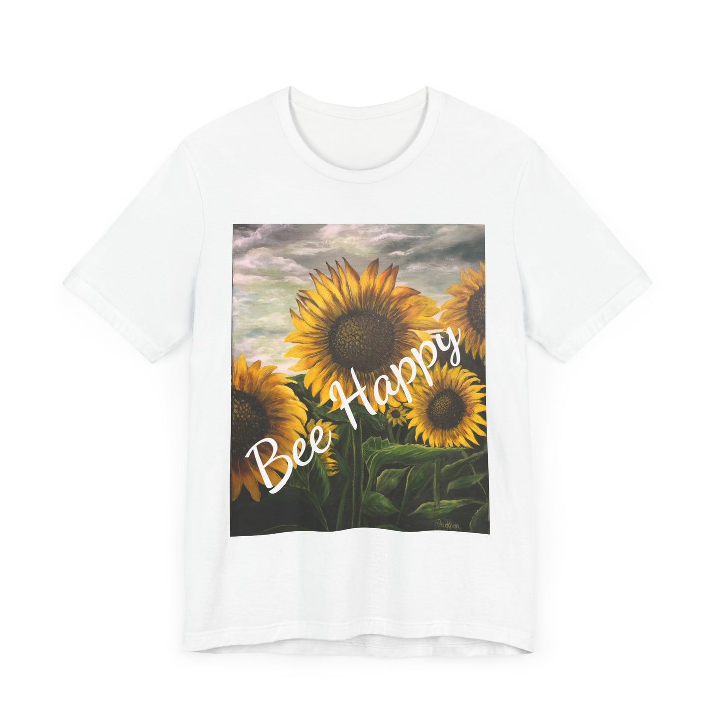 Unisex Jersey Short Sleeve Tee, Sunflowers, FrediFreds Home Collection