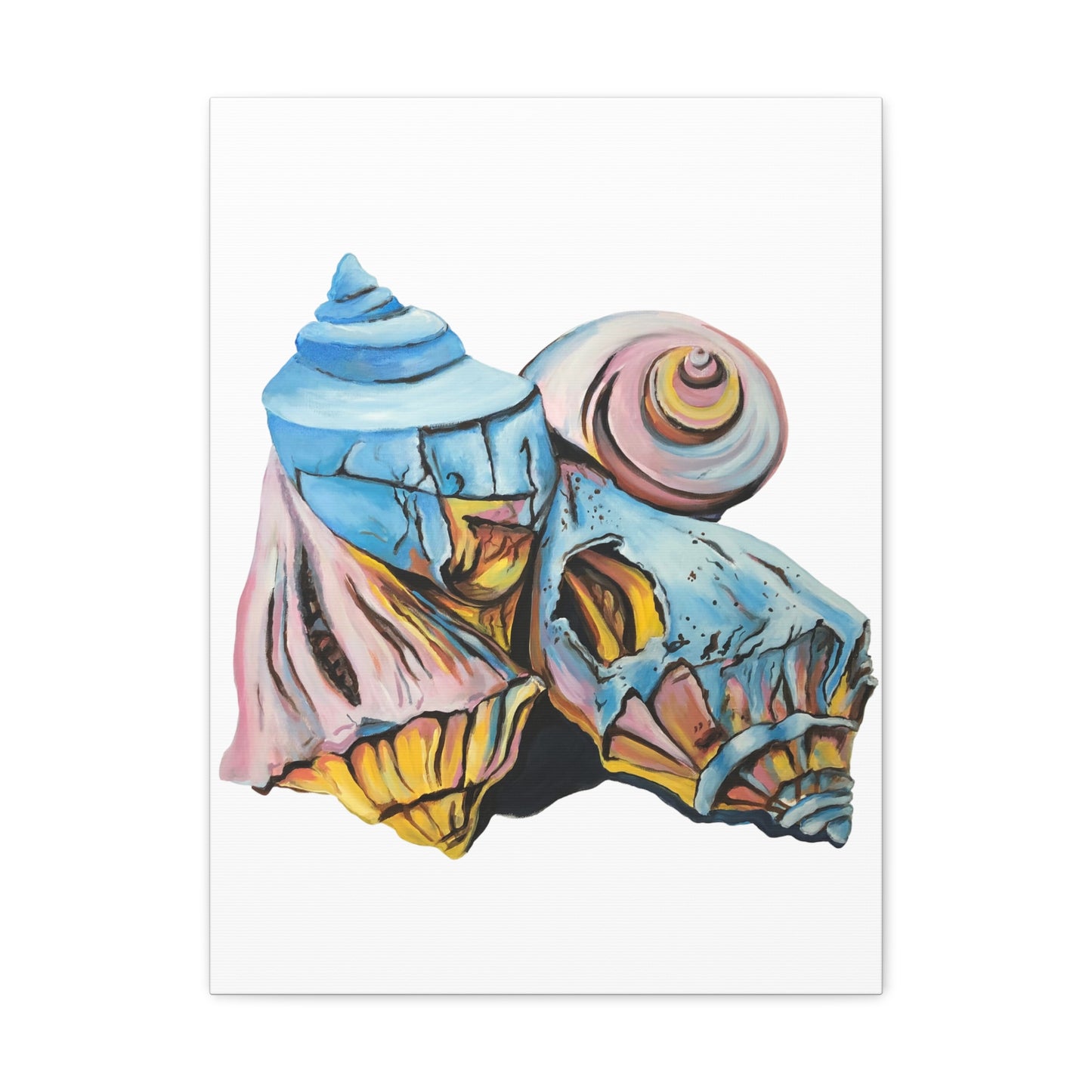 Canvas Gallery Wraps, Artsy Beach Shells, Beachwalker Club Collection