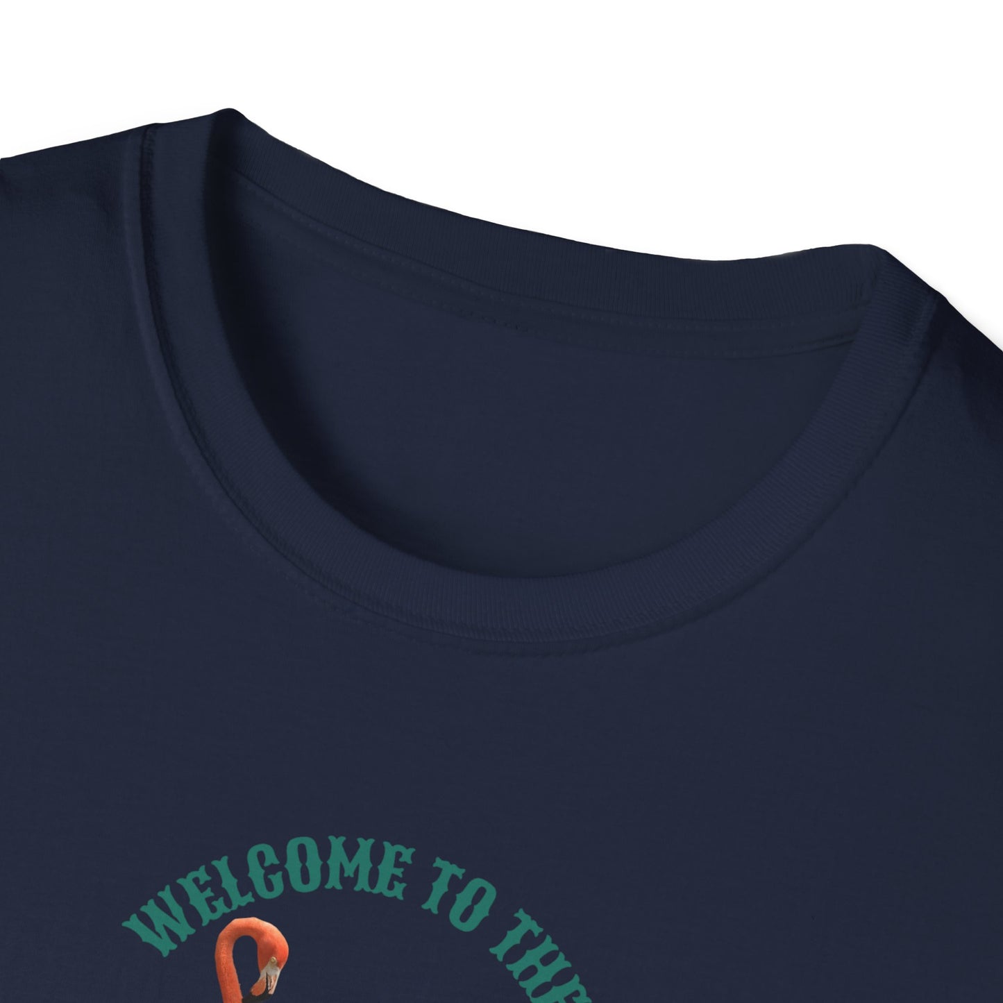 Flamingo Beachwalker Unisex Softstyle T-Shirt, Salt Life & Sunsets Design, Gift Idea, Souvenir, Stylish Tee, Beachwalker Club Collection
