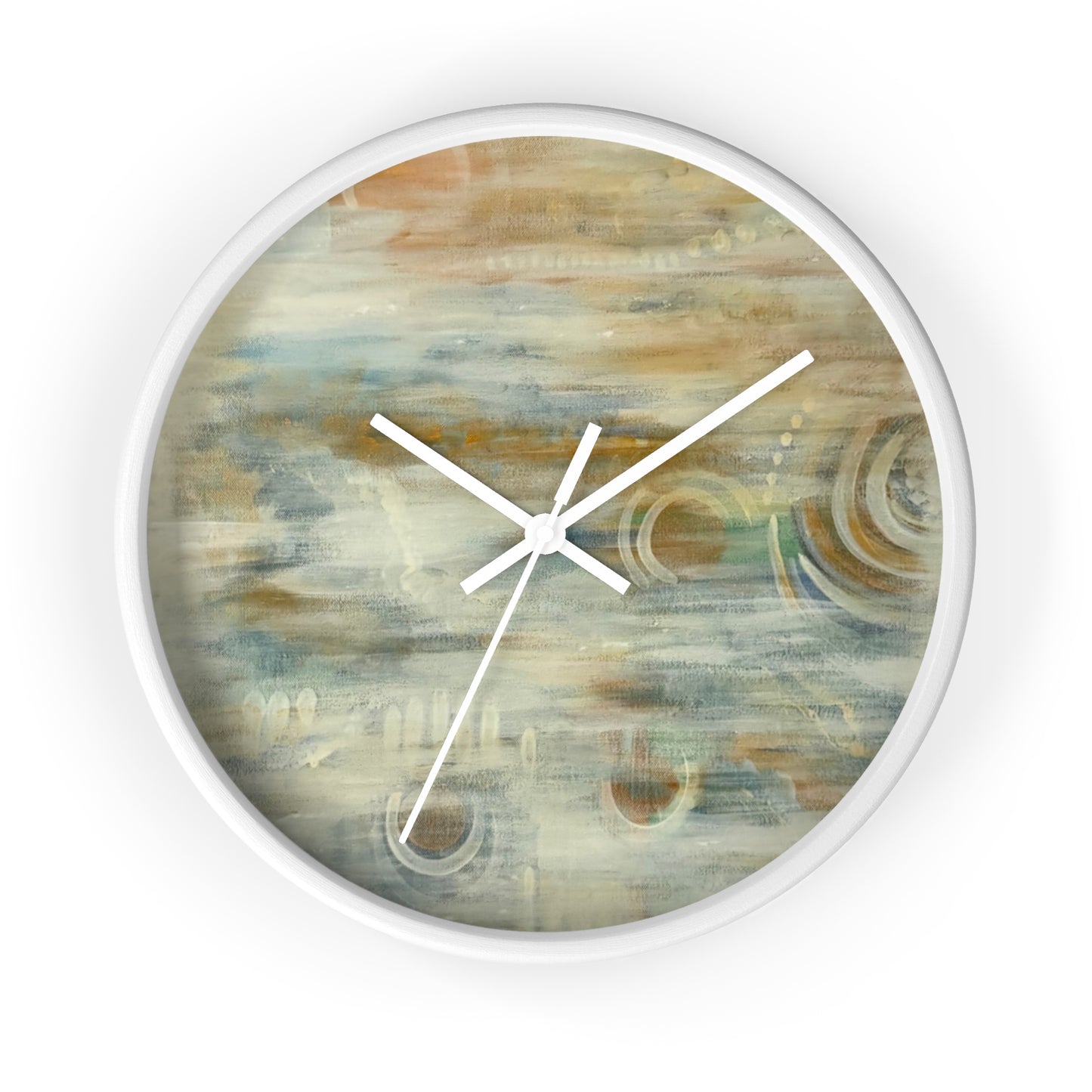 Wall Clock, Abstract Neutrals, FrediFreds Home Collection