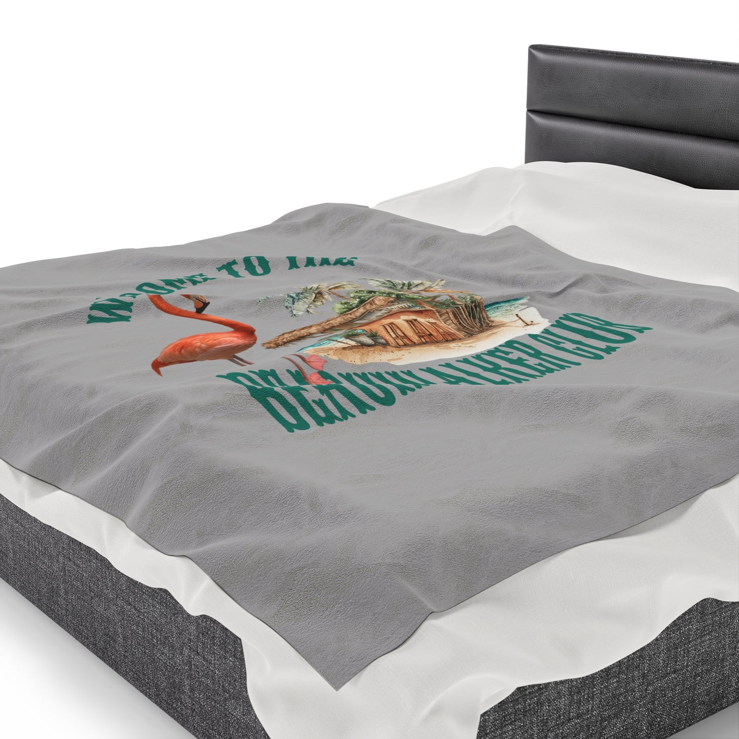 Velveteen Plush"Beachwalker Club" Blanket, Snuggling Cover for Home or Travel, Beachwalker Club Collection