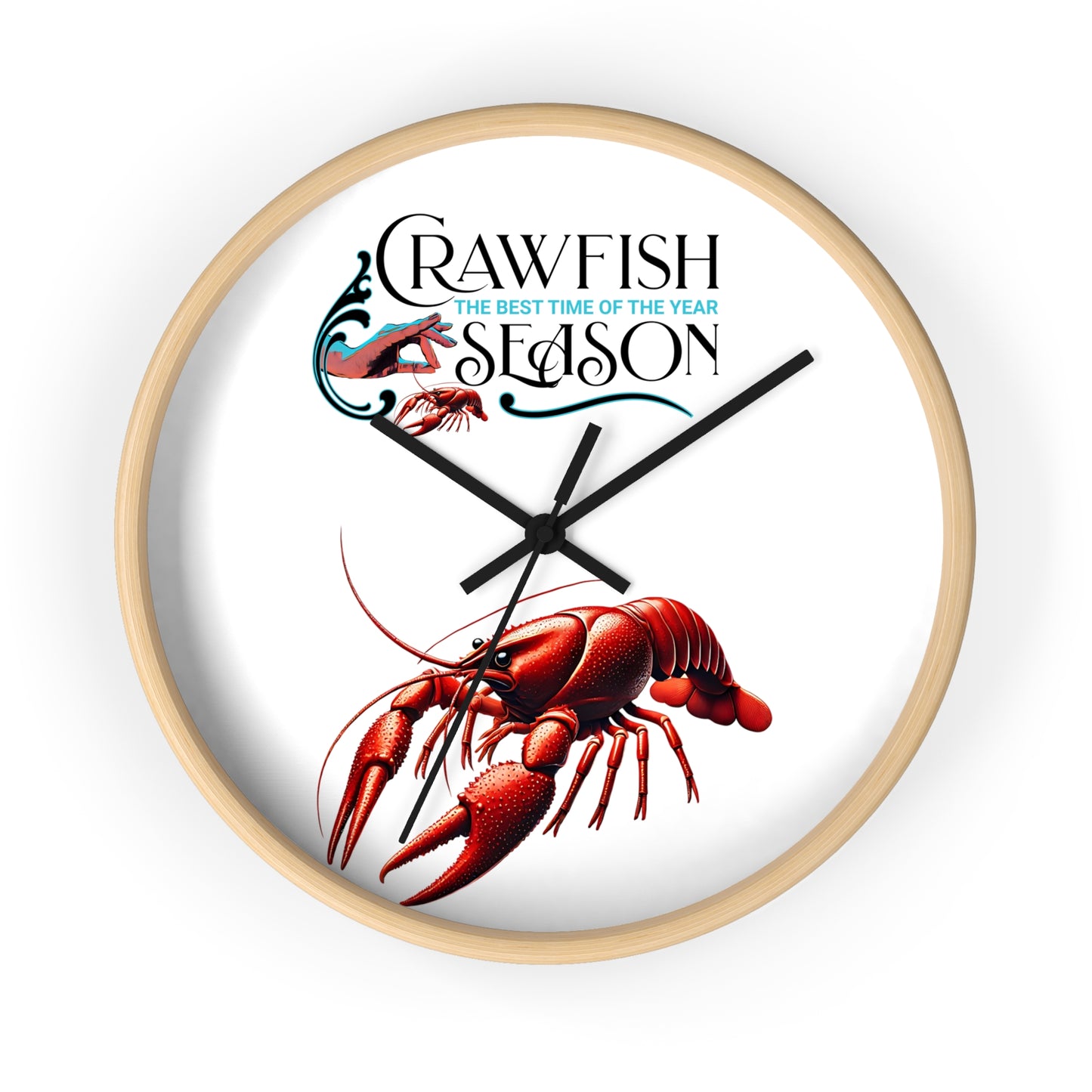 Wall Clock, Crawfish Season, Life on the Bayou Collection