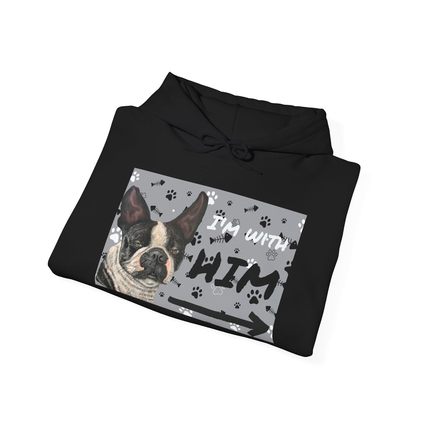 Unisex Heavy Blend™ Friendship Hooded Sweatshirt, I'm Vibing with Them, Max Loves Pookie Collection