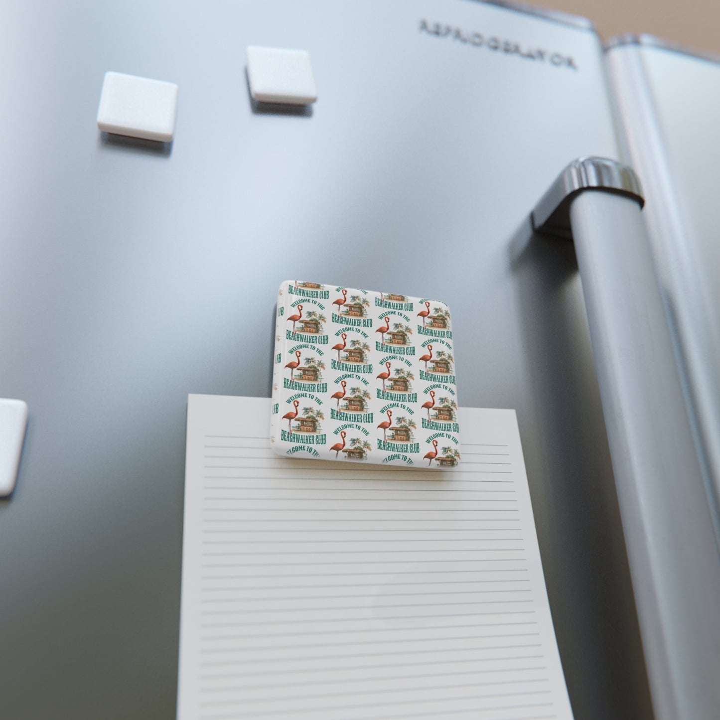 Porcelain Magnet, Square, Coastal, Beachwalker Club Collection