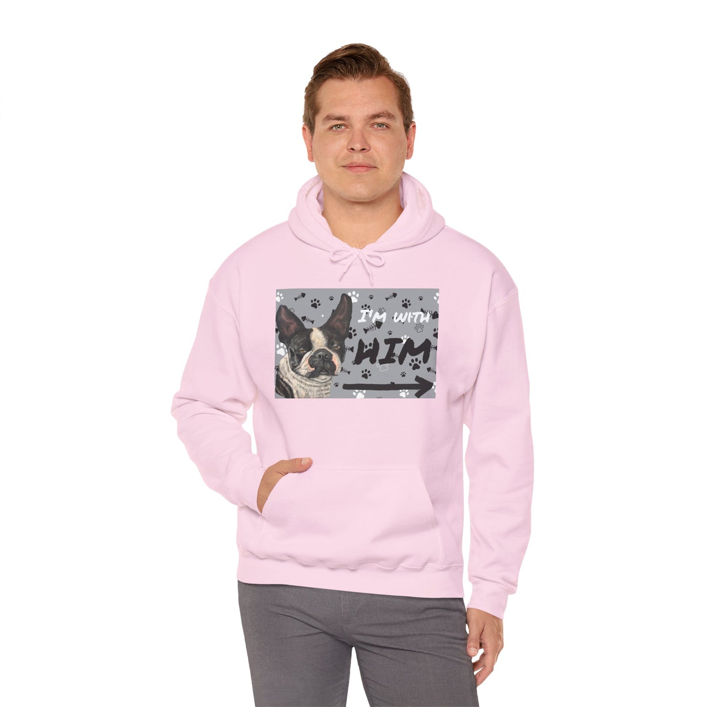 Unisex Heavy Blend™ Friendship Hooded Sweatshirt, I'm Vibing with Them, Max Loves Pookie Collection
