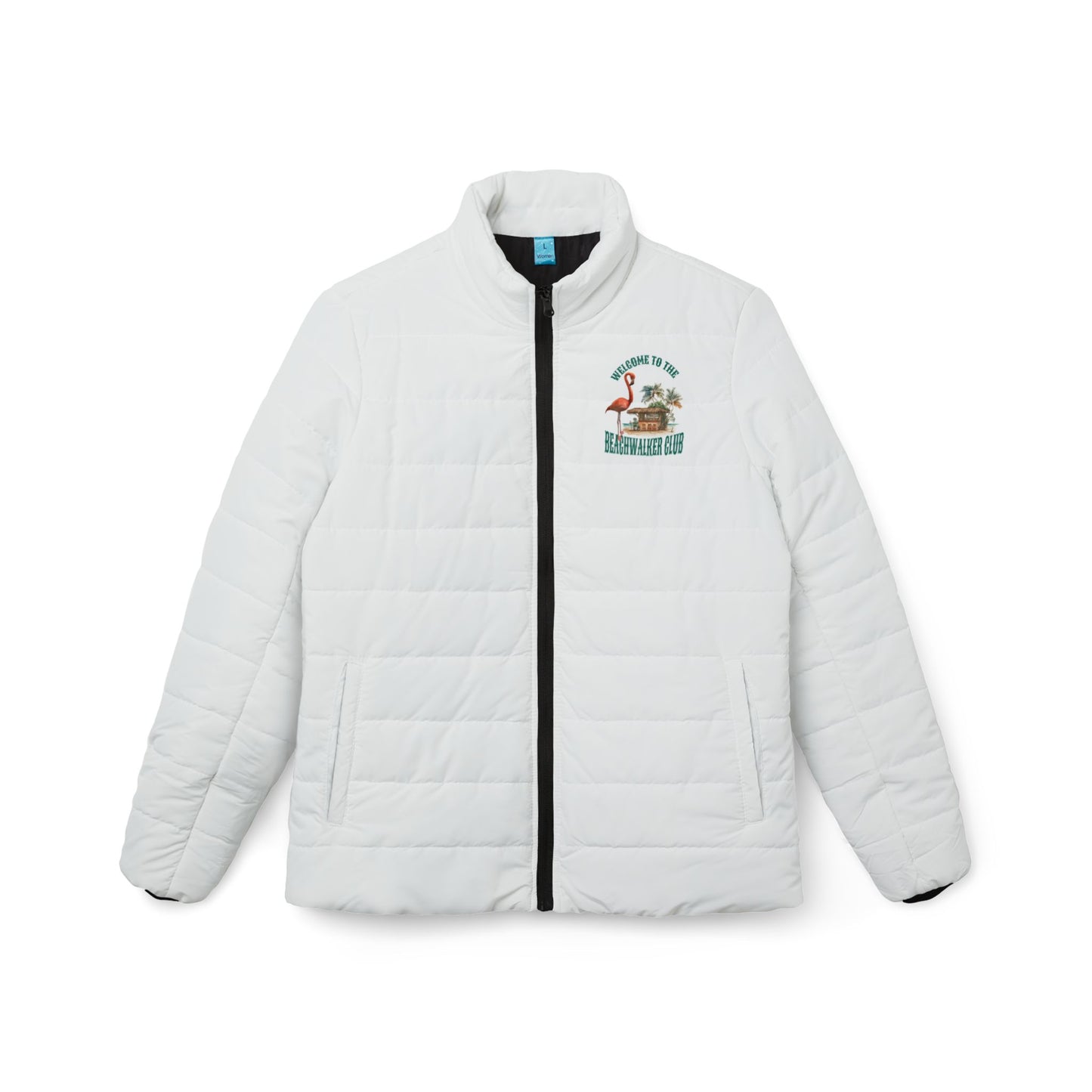 Women’s Puffer Jacket (AOP), Coastal, Beachwalker Club Collection