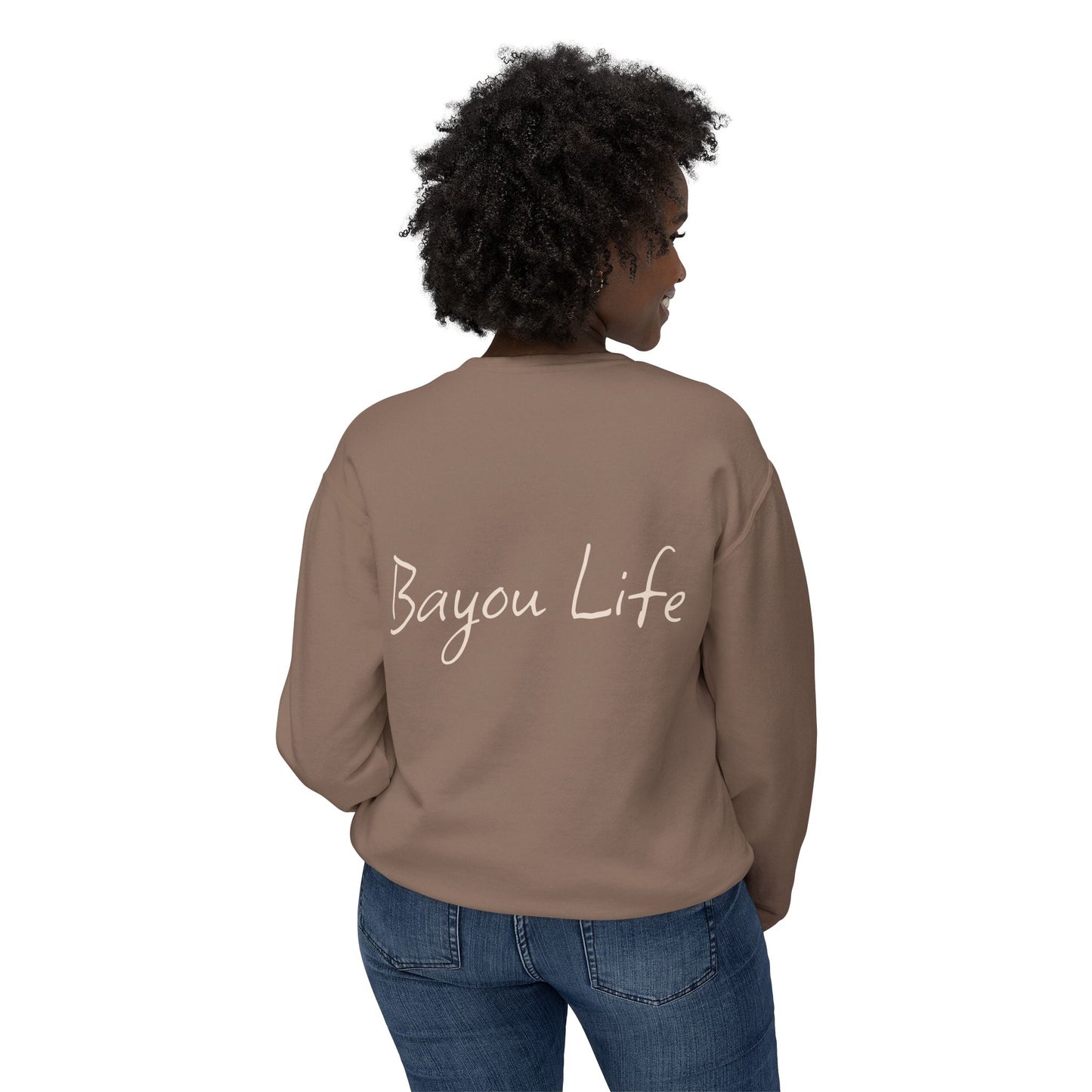 Unisex Lightweight Crewneck Sweatshirt, Life on the Bayou