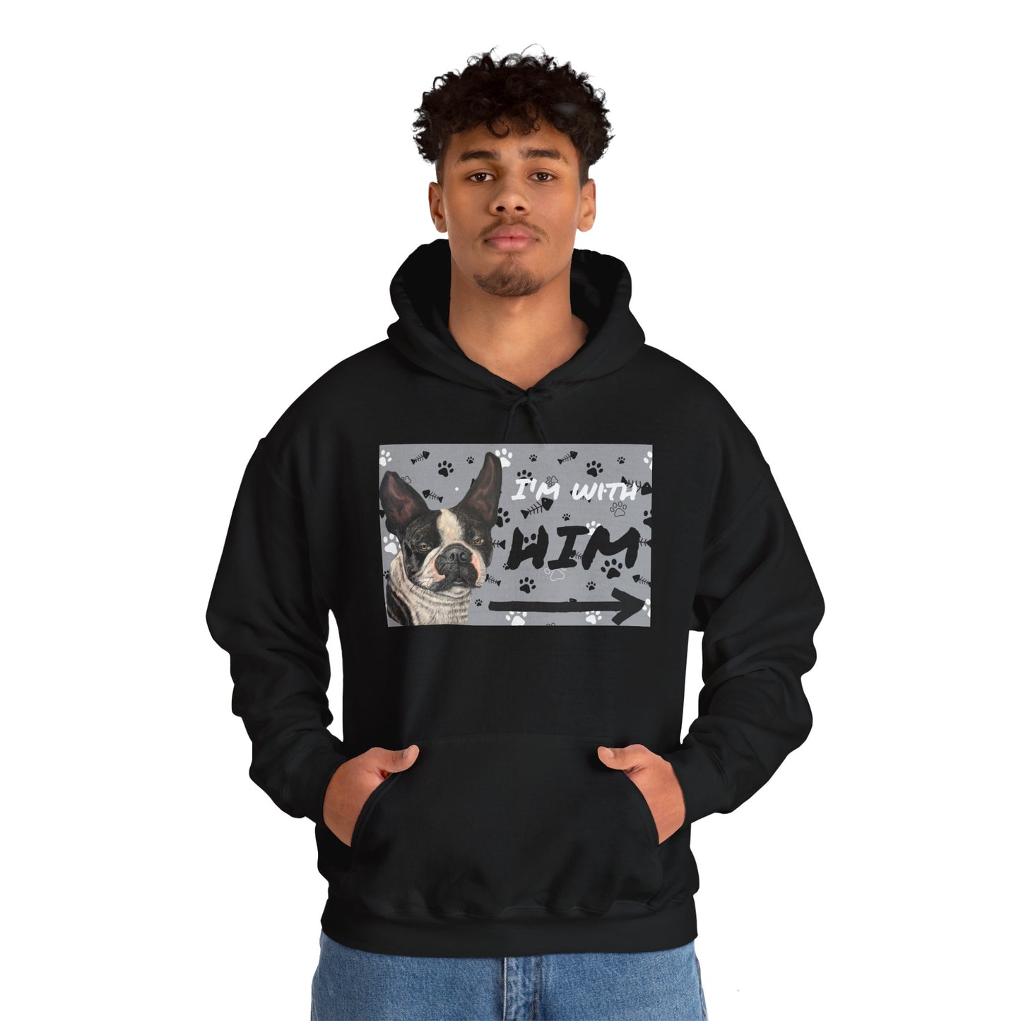 Unisex Heavy Blend™ Friendship Hooded Sweatshirt, I'm Vibing with Them, Max Loves Pookie Collection