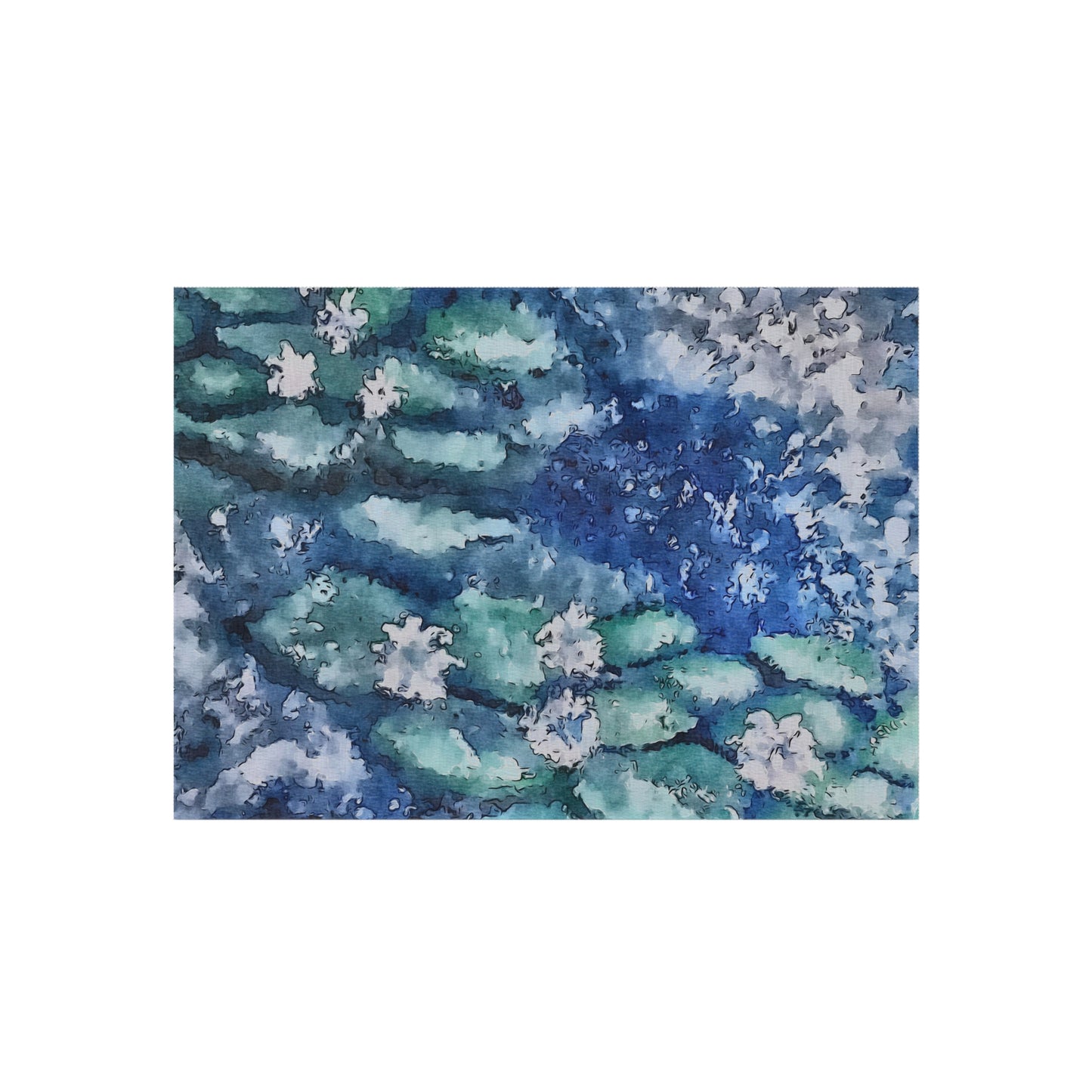 Outdoor Rug, Water Lilies, FrediFreds Home Collection