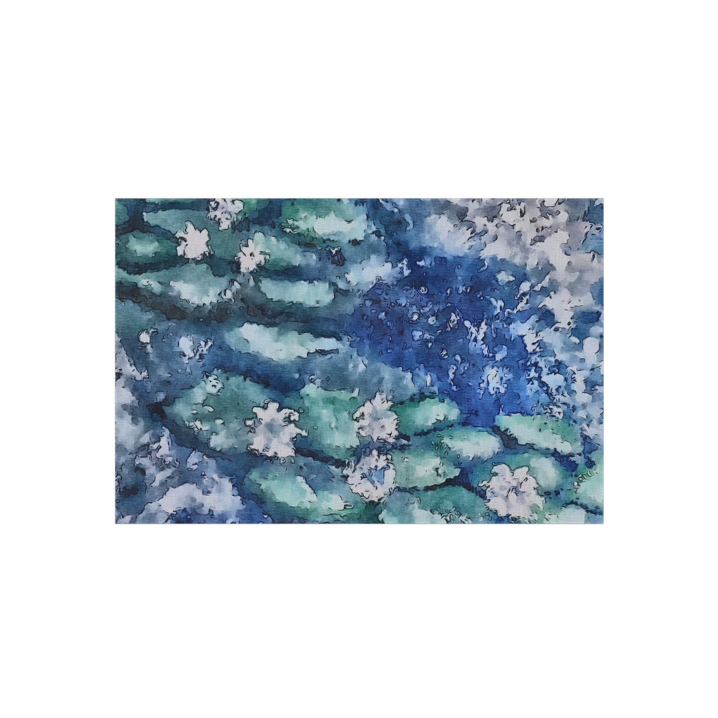 Outdoor Rug, Water Lilies, FrediFreds Home Collection