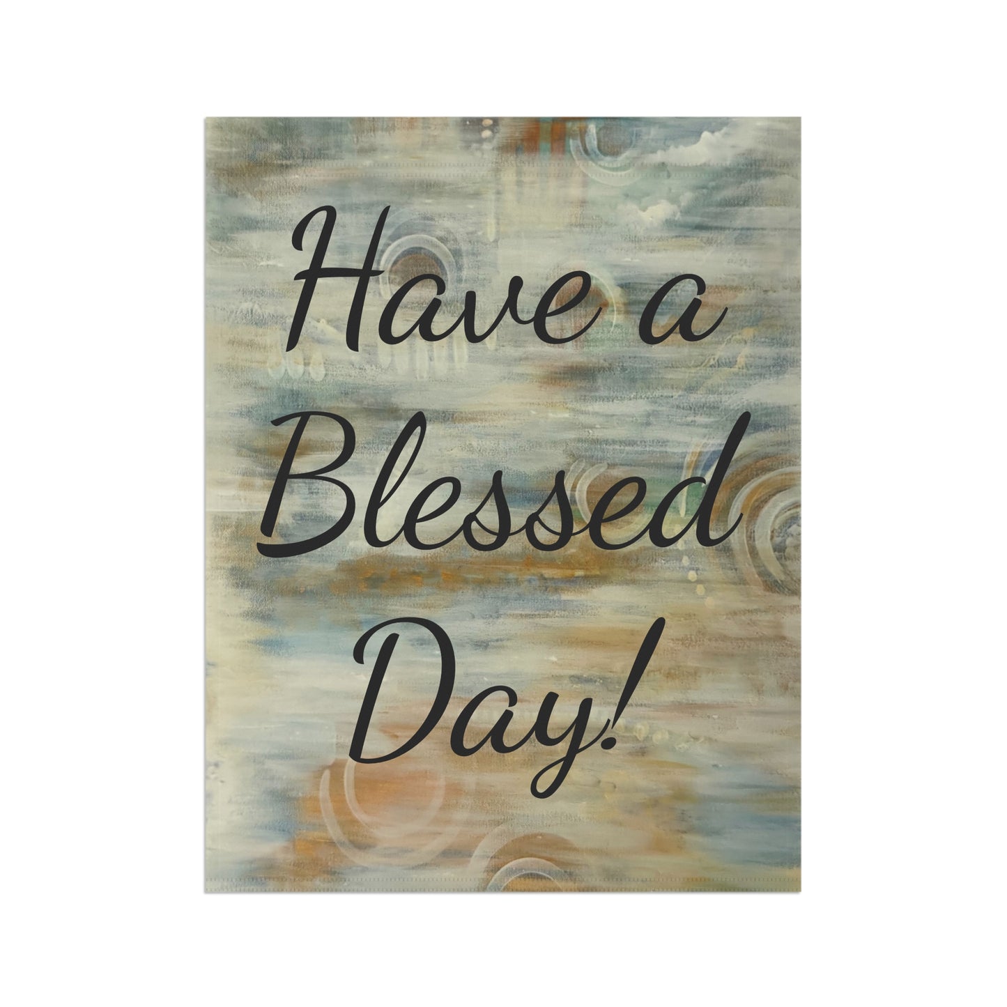Garden & House Banner, Have a Blessed Day, FrediFreds Home Collection