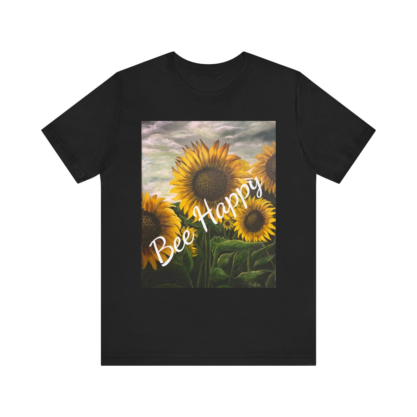 Unisex Jersey Short Sleeve Tee, Sunflowers, FrediFreds Home Collection