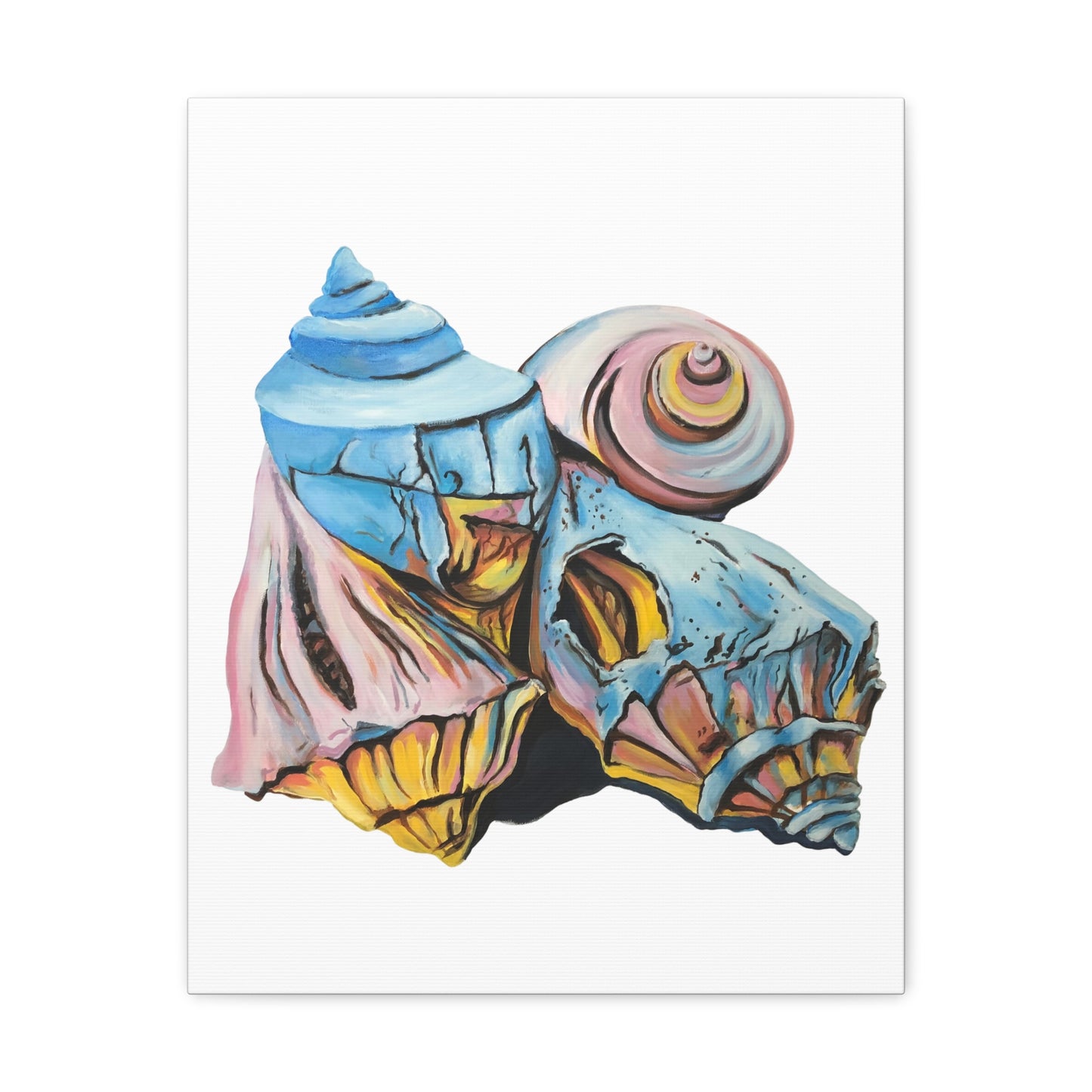 Canvas Gallery Wraps, Artsy Beach Shells, Beachwalker Club Collection