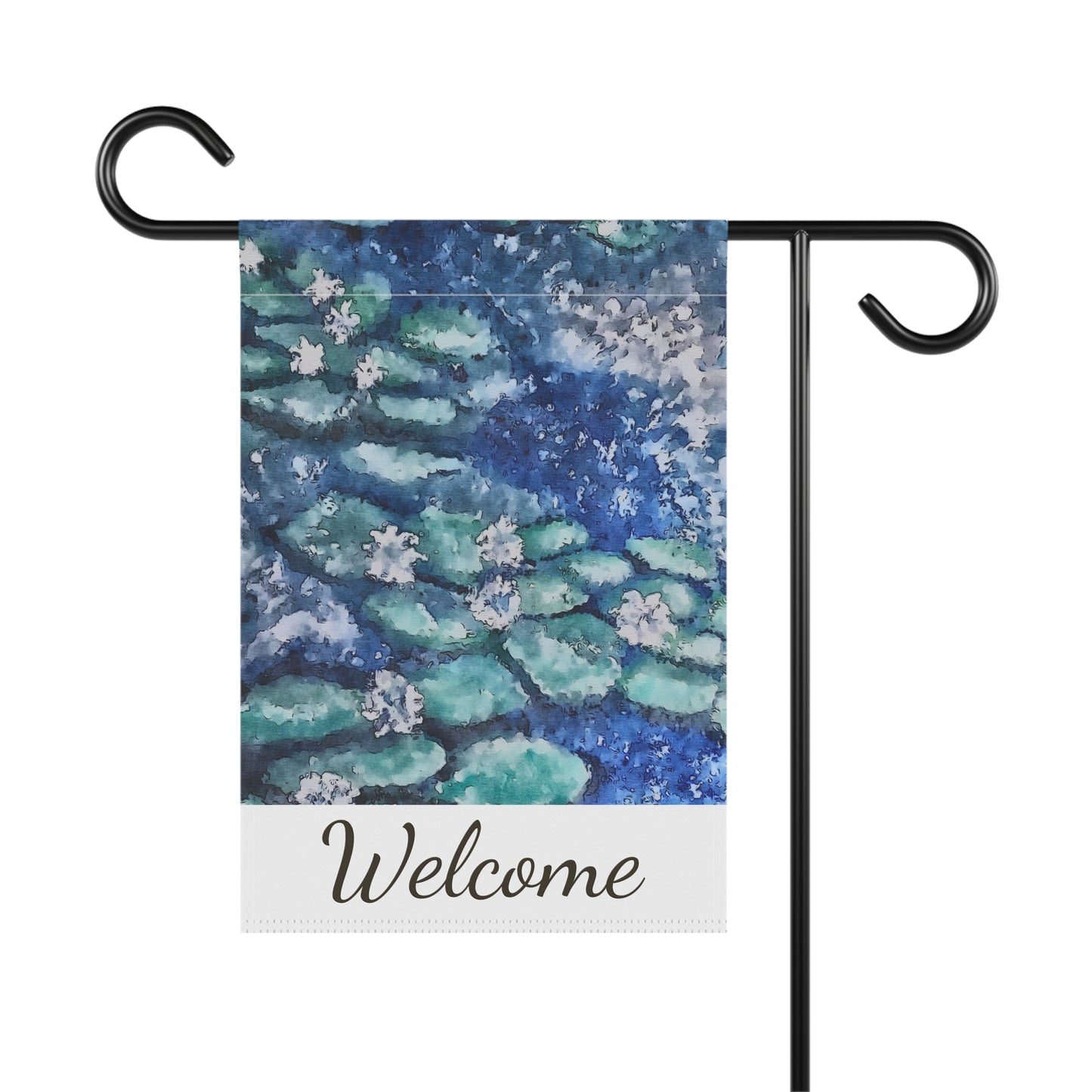Garden & House Banner, Water Lilies, FrediFreds Home Collection