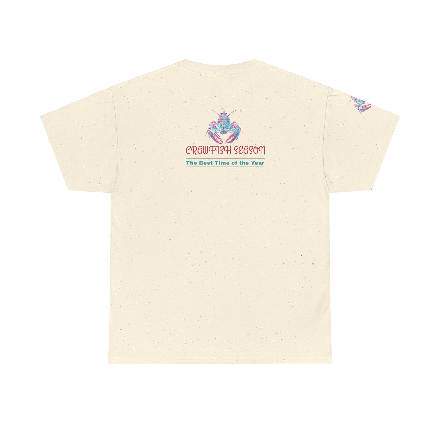Unisex Heavy Cotton Tee, Abstract Girly Girl's Crawfish Season, Life on the Bayou Collection