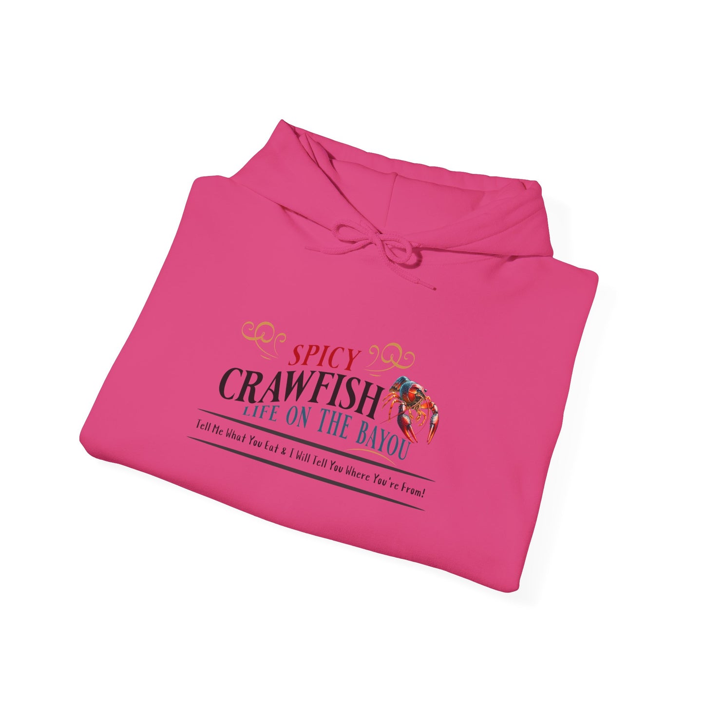 Unisex Heavy Blend™ Hooded Sweatshirt, Spicy Crawfish, Life on the Bayou, Life on the Bayou Collection