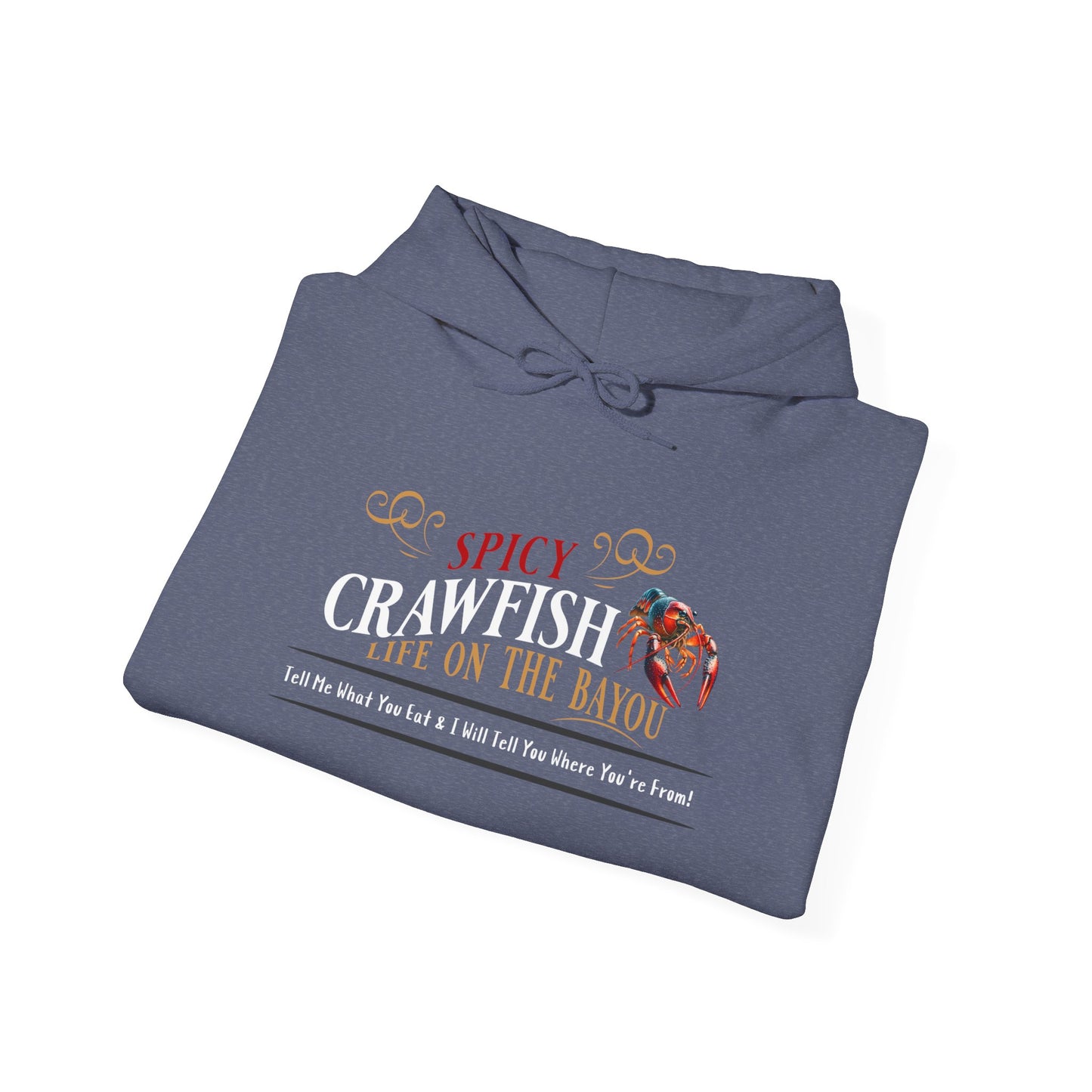 Unisex Heavy Blend™ Hooded Sweatshirt, Spicy Crawfish, Life on the Bayou, Life on the Bayou Collection
