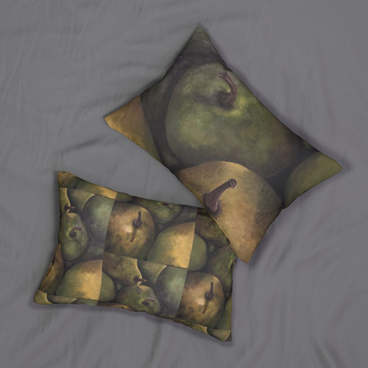 Spun Polyester Lumbar Pillow, Pear Delight, FrediFreds Home Grown Collection