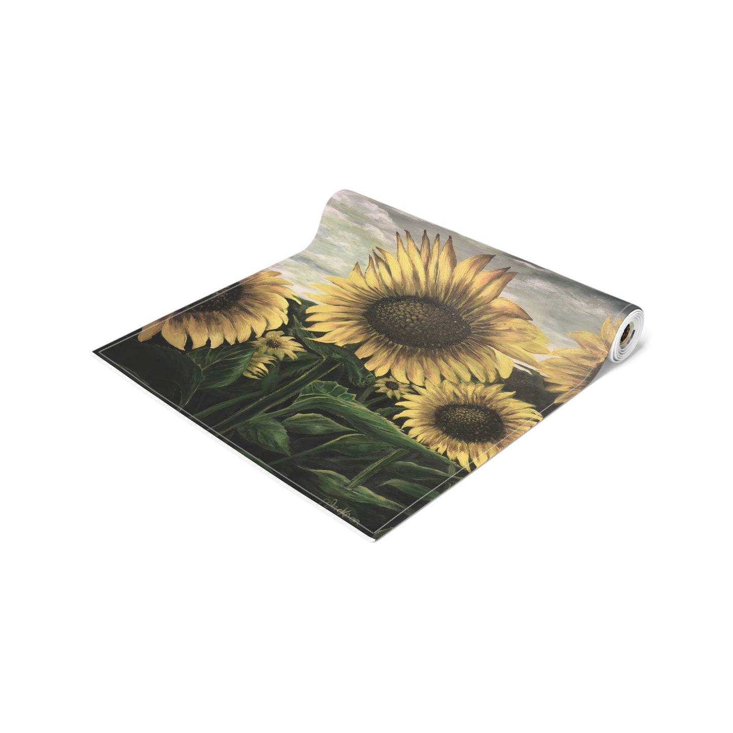 Table Runner (Cotton, Poly), Sunflower Field, Life on the Bayou Collection