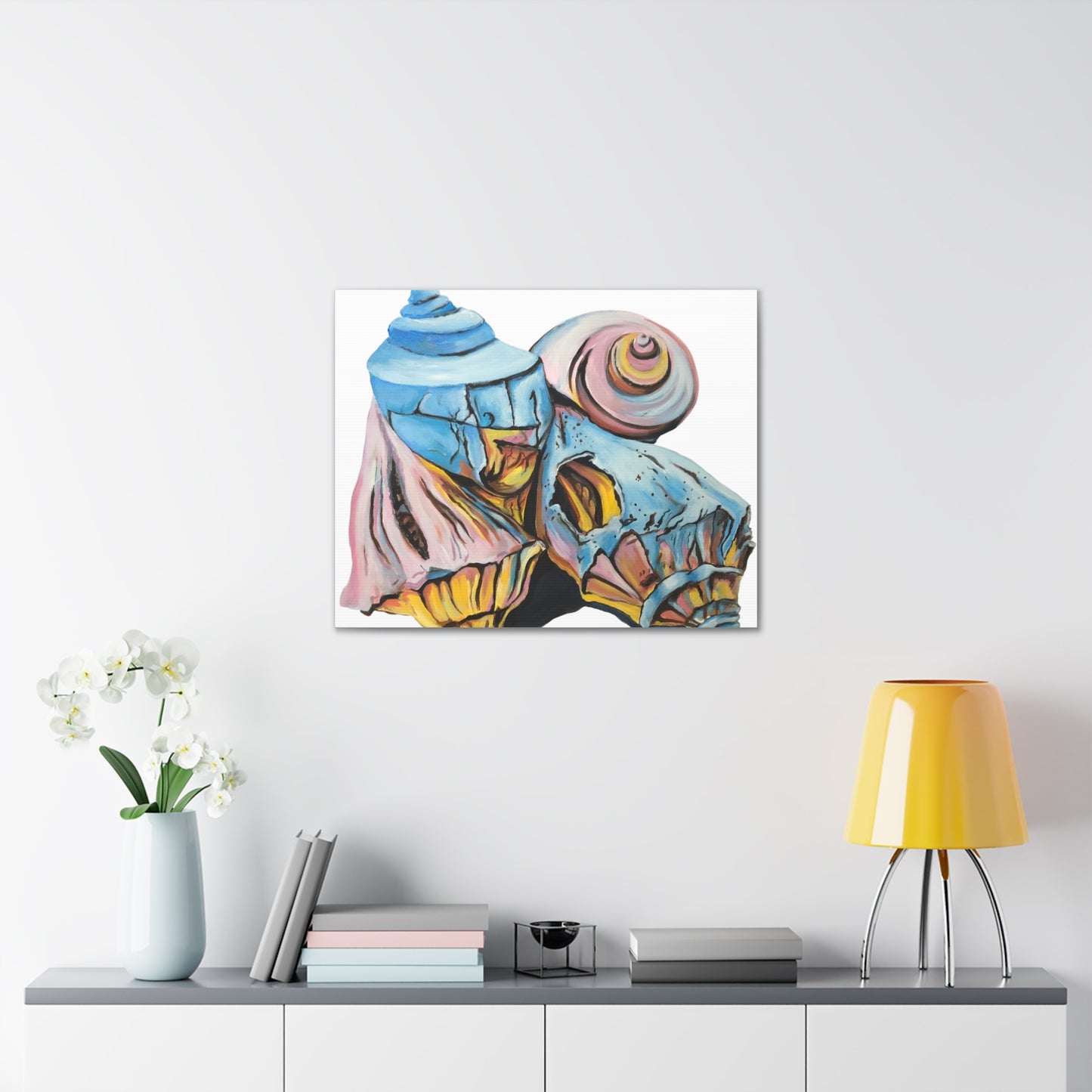 Canvas Gallery Wraps, Artsy Beach Shells, Beachwalker Club Collection