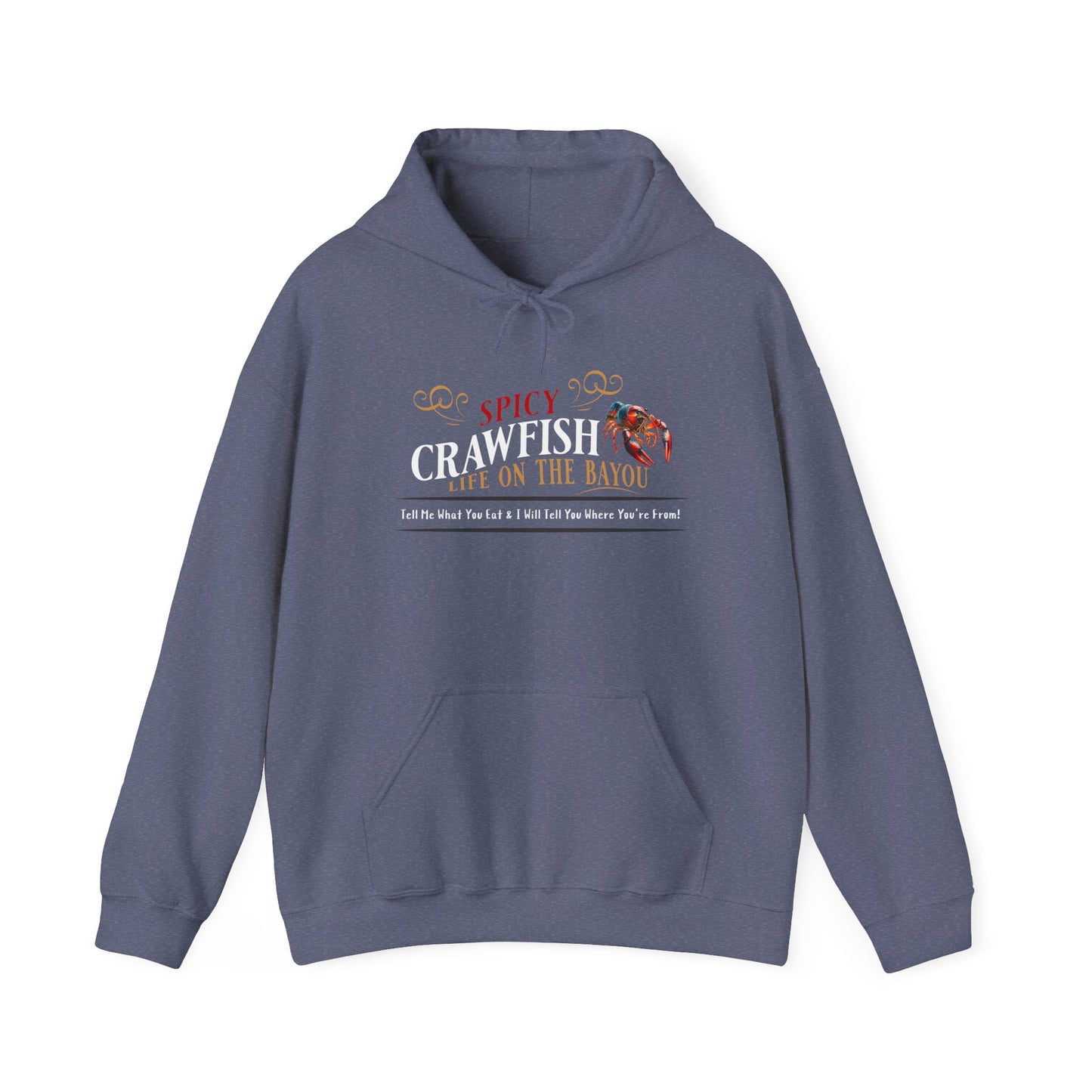 Unisex Heavy Blend™ Hooded Sweatshirt, Spicy Crawfish, Life on the Bayou, Life on the Bayou Collection