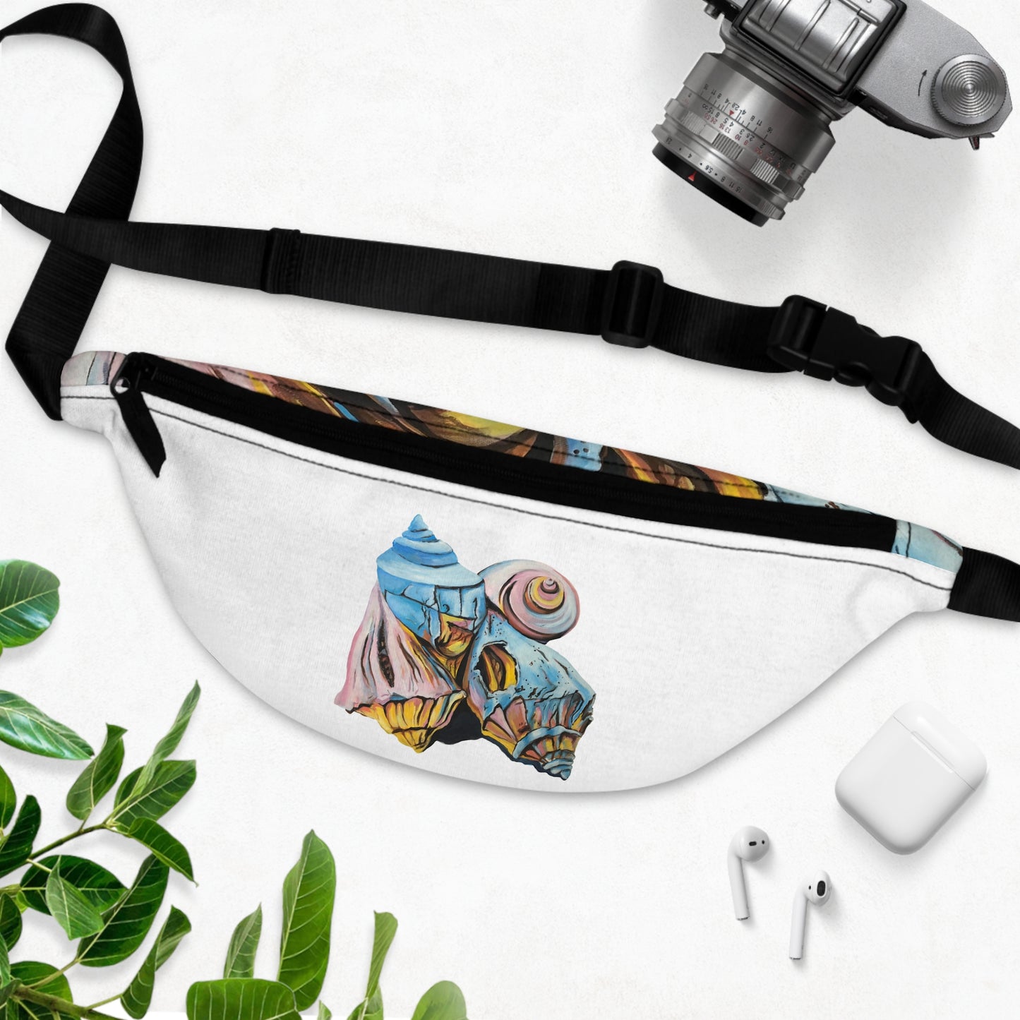 Fanny Pack, Artsy Beach Shells, Beachwalker Club Collection