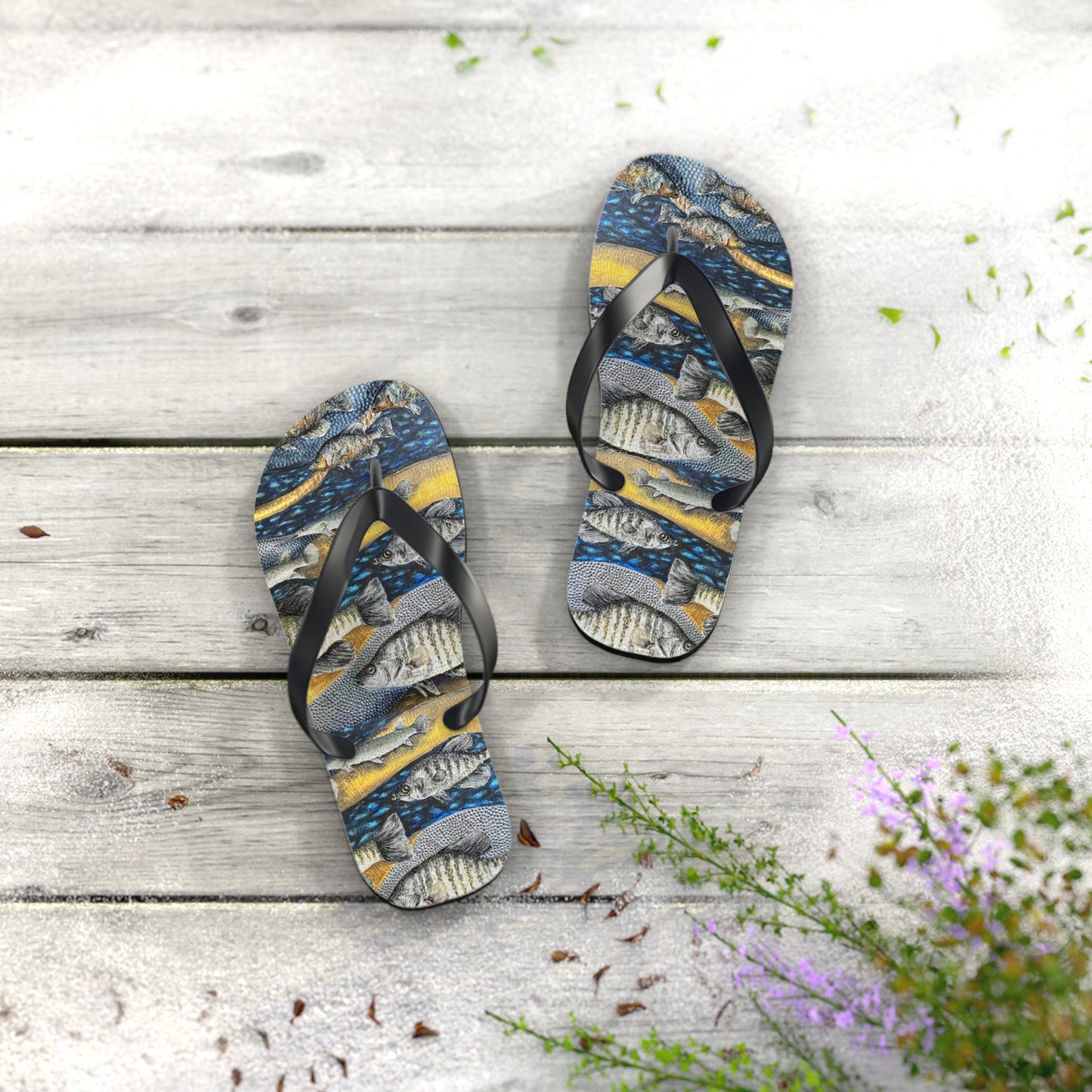 Flip Flops, Honey Hole, Fishing, FrediFreds Home Collection