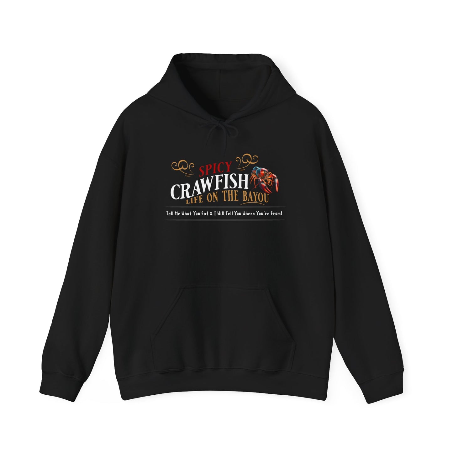 Unisex Heavy Blend™ Hooded Sweatshirt, Spicy Crawfish, Life on the Bayou, Life on the Bayou Collection
