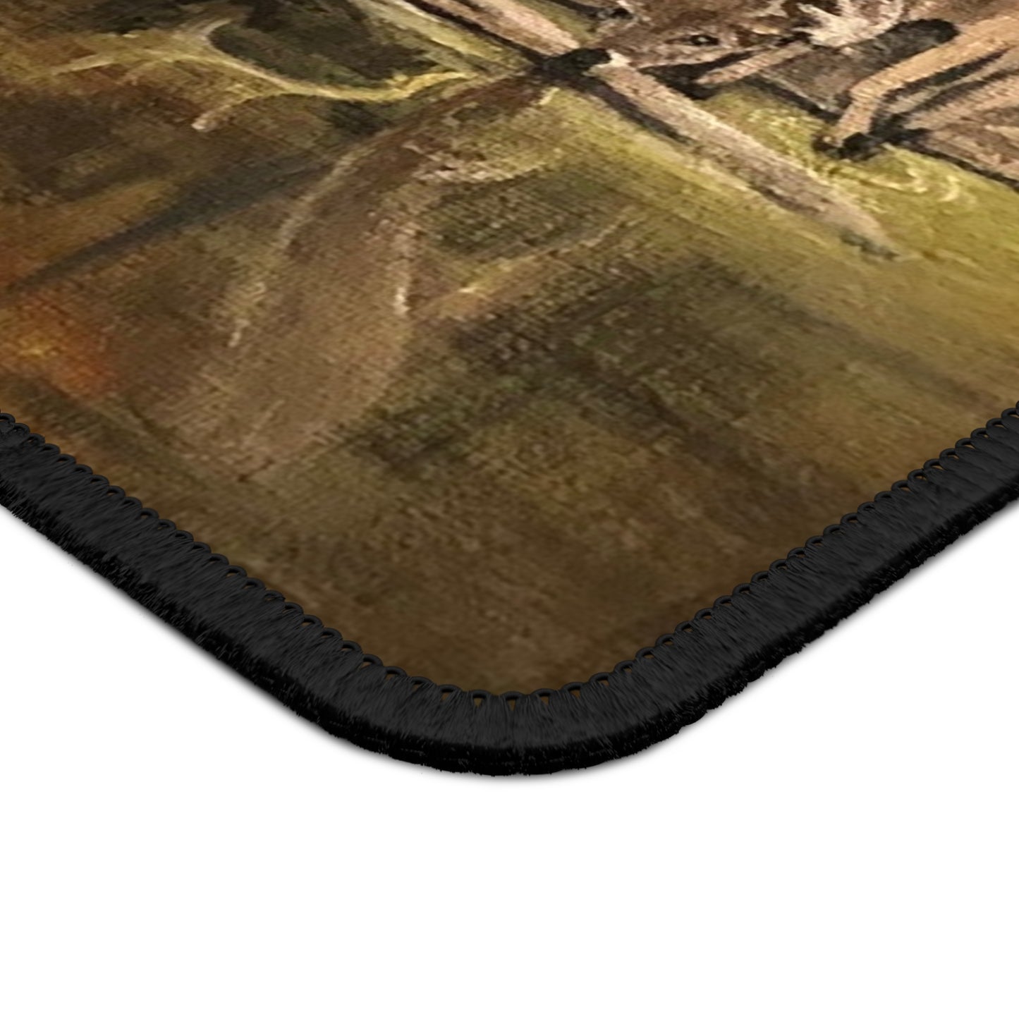 Gaming Mouse Pad, Deer Haven, Wildlife Art, Office, Home