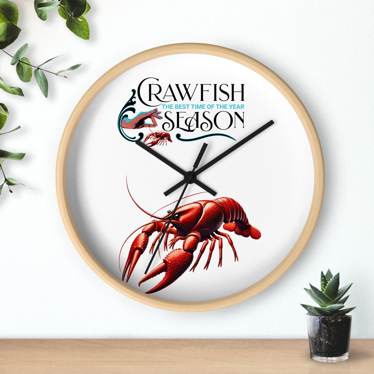 Wall Clock, Crawfish Season, Life on the Bayou Collection