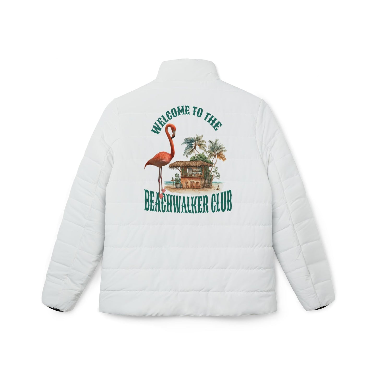 Women’s Puffer Jacket (AOP), Coastal, Beachwalker Club Collection
