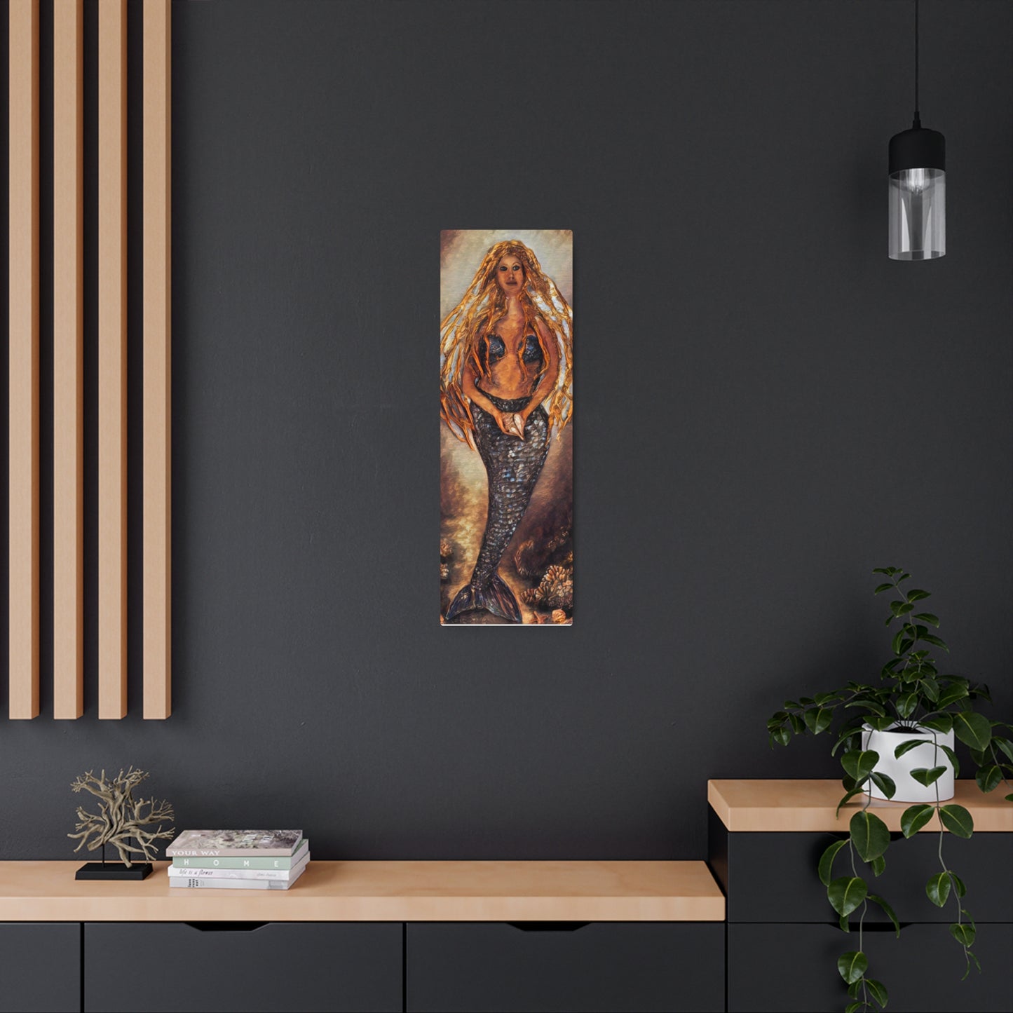 Metal Art Sign, Iva by the Sea, Mermaid Evening, Beachwalker Club Collection