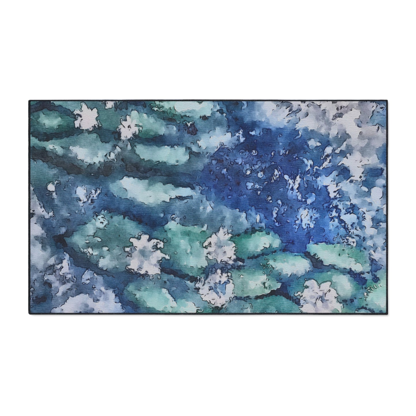 Heavy Duty Floor Mat, Water Lilies, FrediFreds Home Collection